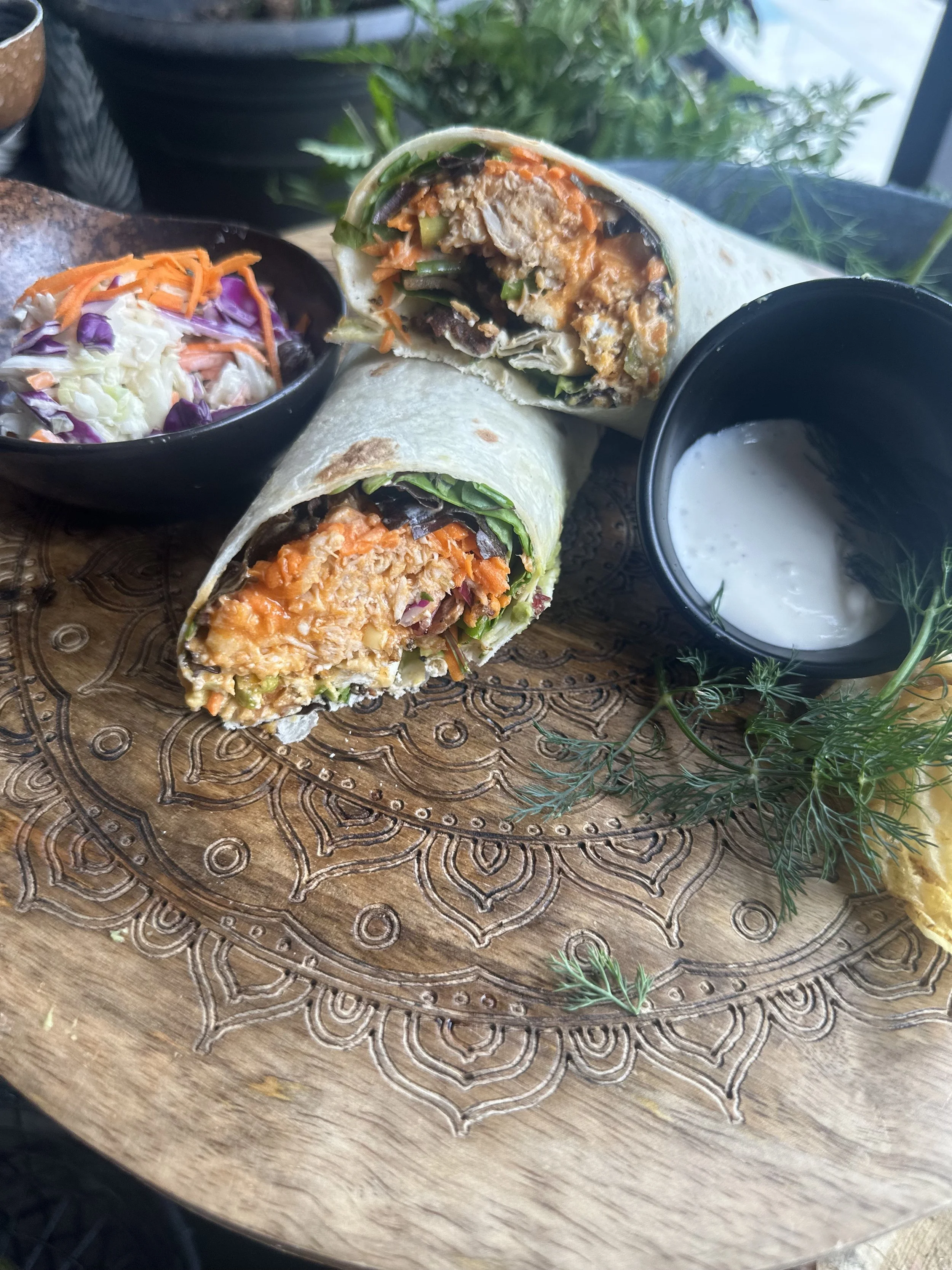THURSDAY- Thai Peanut Chicken Wraps JULY  09 Pick up Only 11-2 P.M.