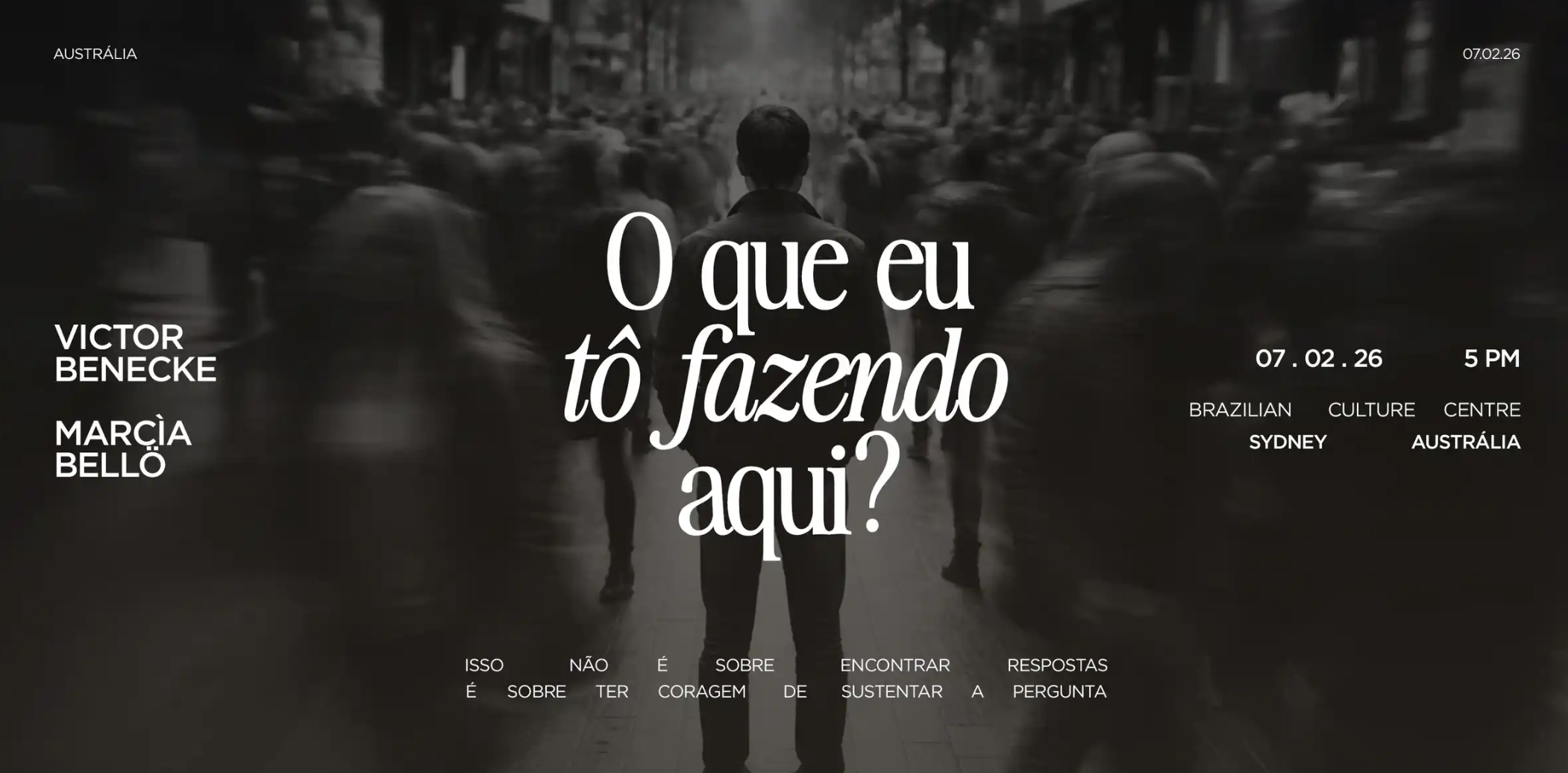 O que eu tô fazendo aqui? 