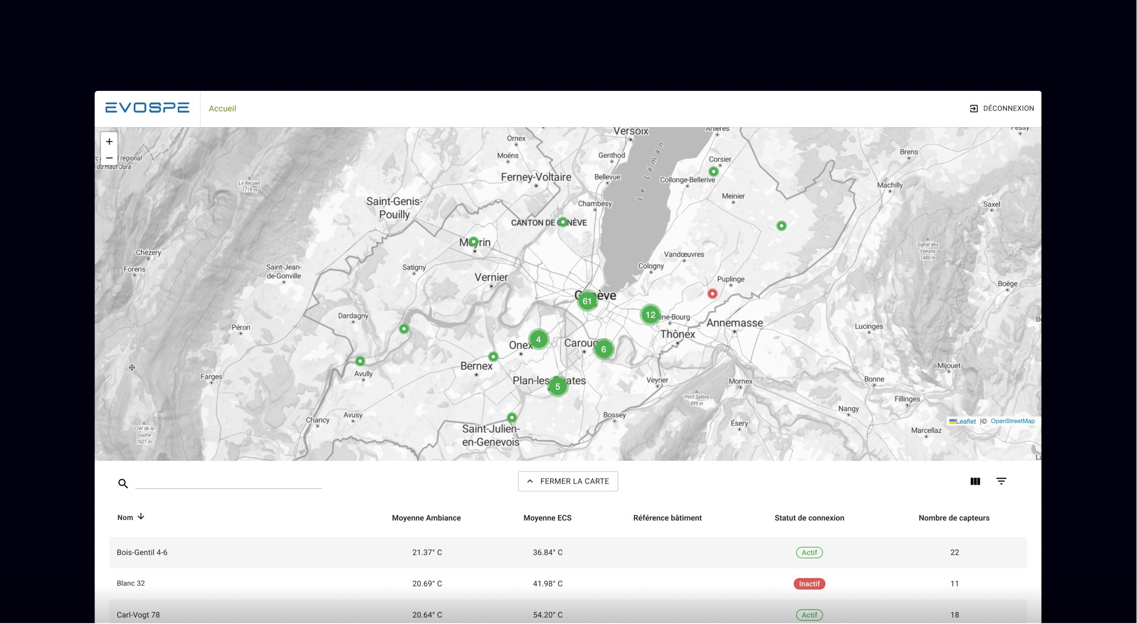Evospe is a set of applications and data standardization systems allowing a visual reading of the energy status of building lots