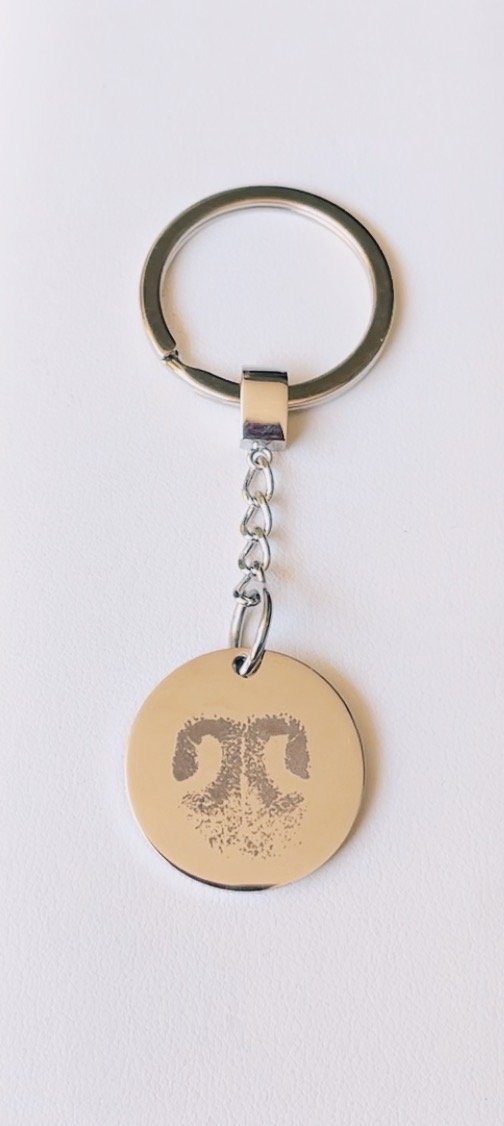 Pet Print Keyring