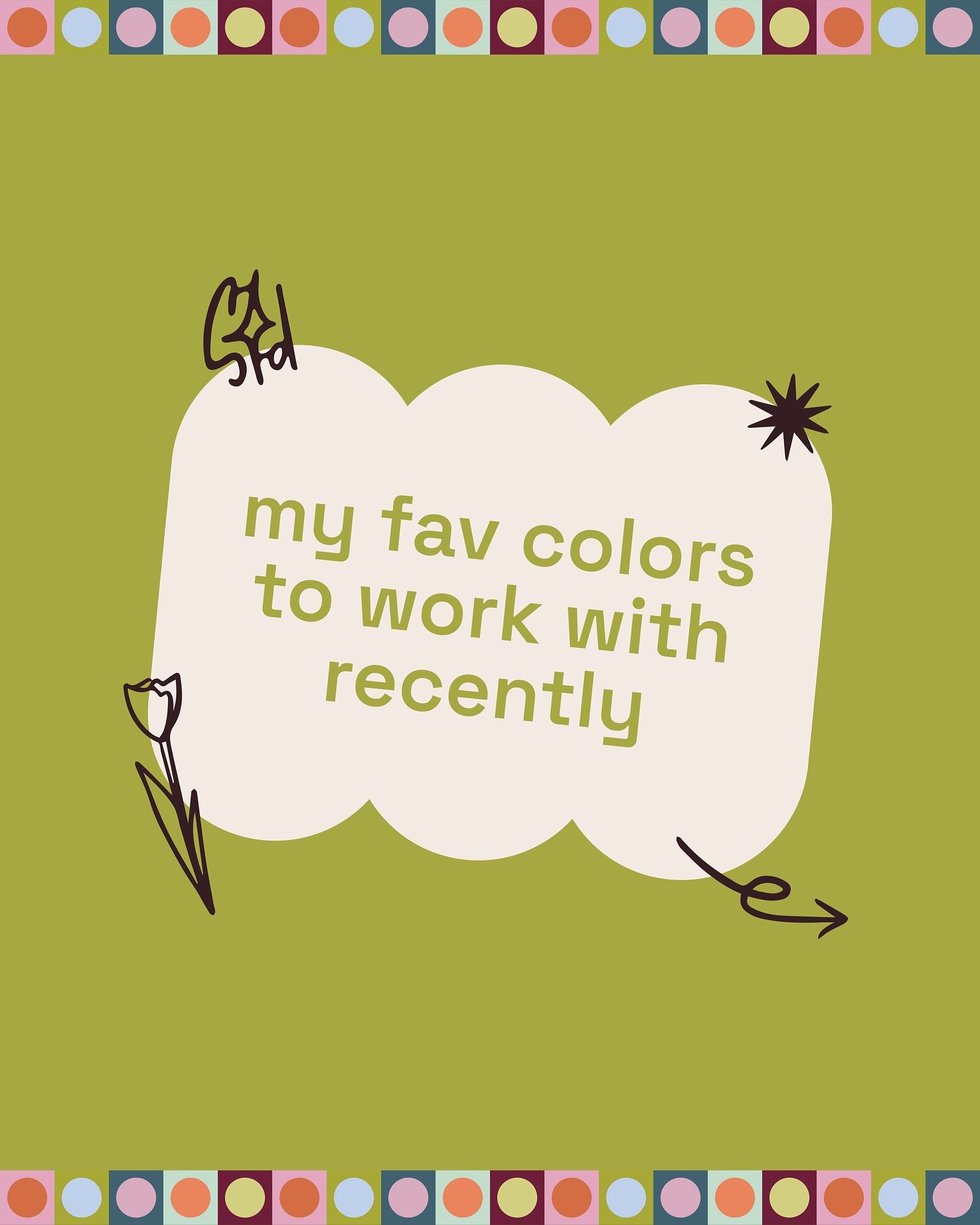 🎨 some of my favorite colors to work with recently part 3! do you have a fav?? it's a bit of a mellower one but loving the pop of color vibes ✨

I&rsquo;ve used some of these on client projects, passion projects or some Instagram posts and these hav
