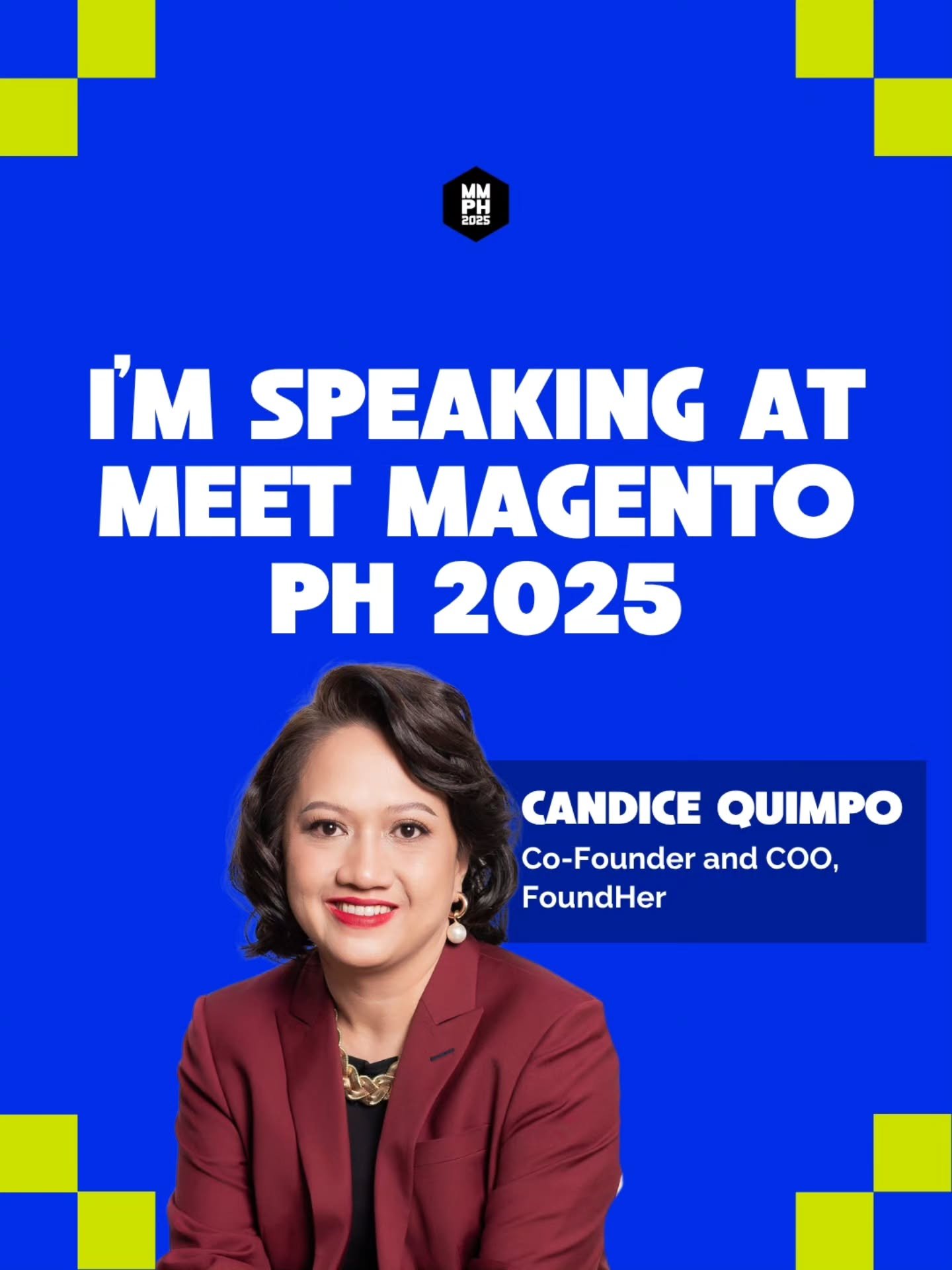 If there's one thing we know we're doing right, it's amplifying the voices of Filipina founders and making space for a diversity of narratives and identities. 

Today, we are at the Meet Magento PH ecommerce conference. Come say hi, listen, engage.

