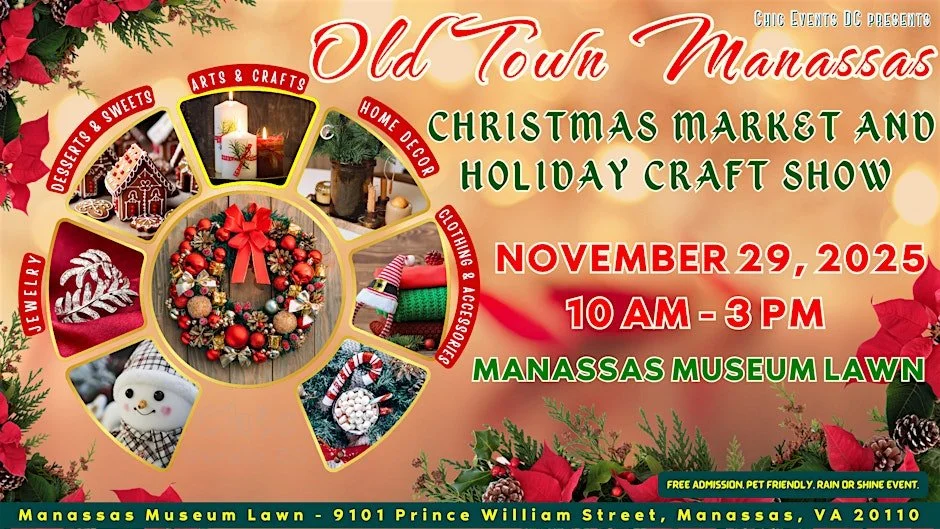 Book Signing @ OLD TOWN MANASSAS CHRISTMAS MARKET