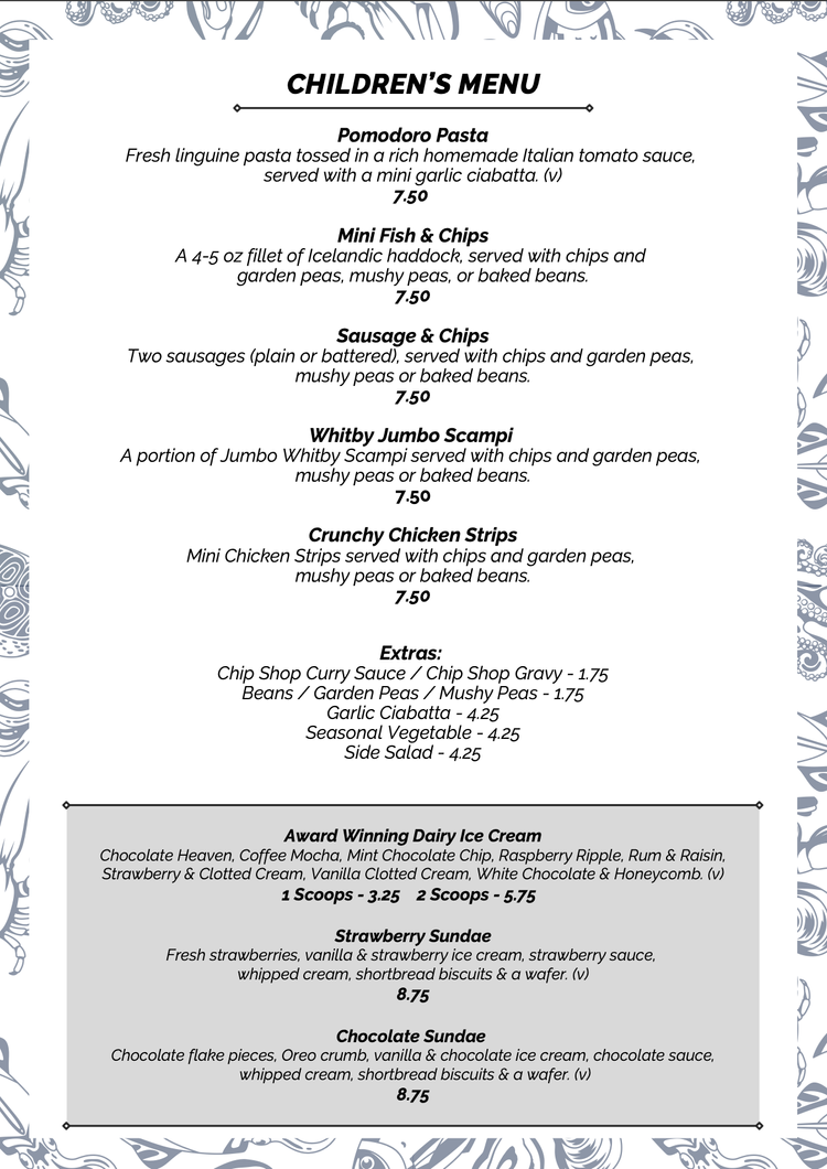 Salt | Menus | Harrison Leisure