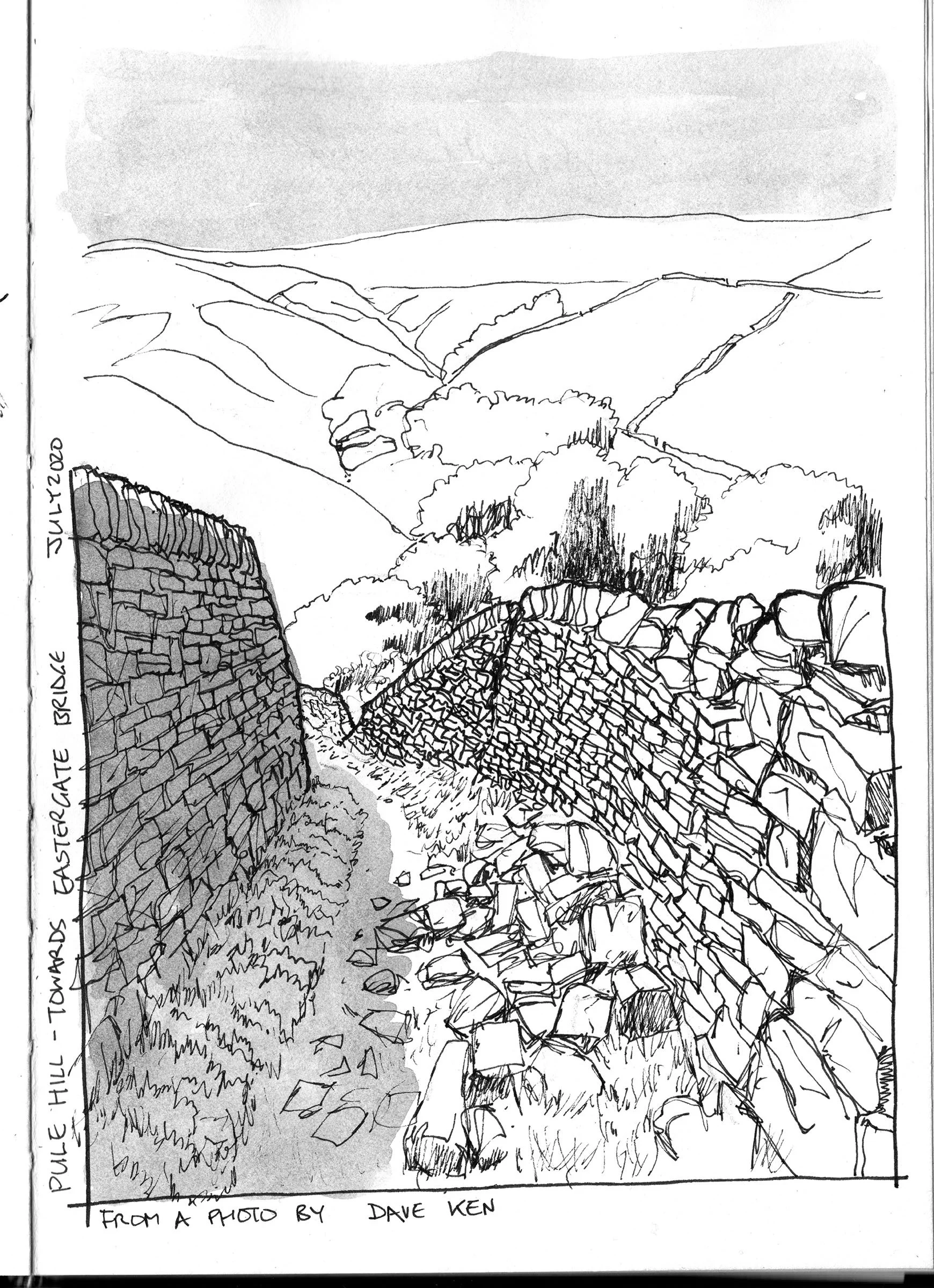 From Pule Hill, towards Eastergate