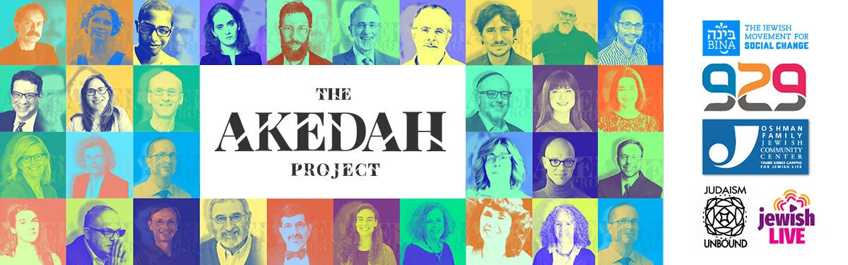 colorful banner for the Akedah Project