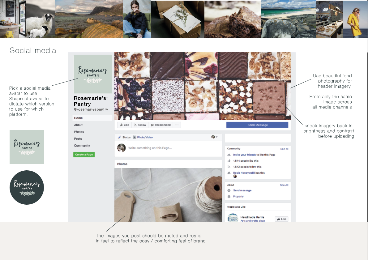 Social media - initial concept visualisation