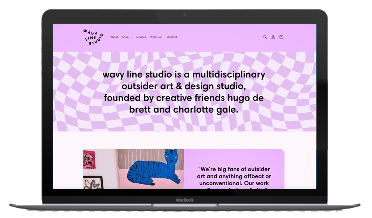 Wavy Line Studio website