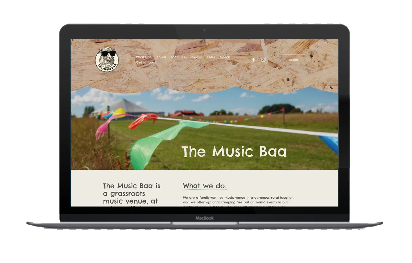 Website for The Music Baa