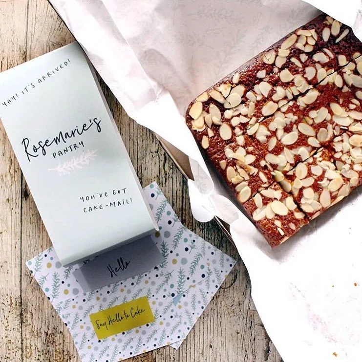 Packaging- belly band & postcards | 
Photo credit: Rosemarie’s Pantry