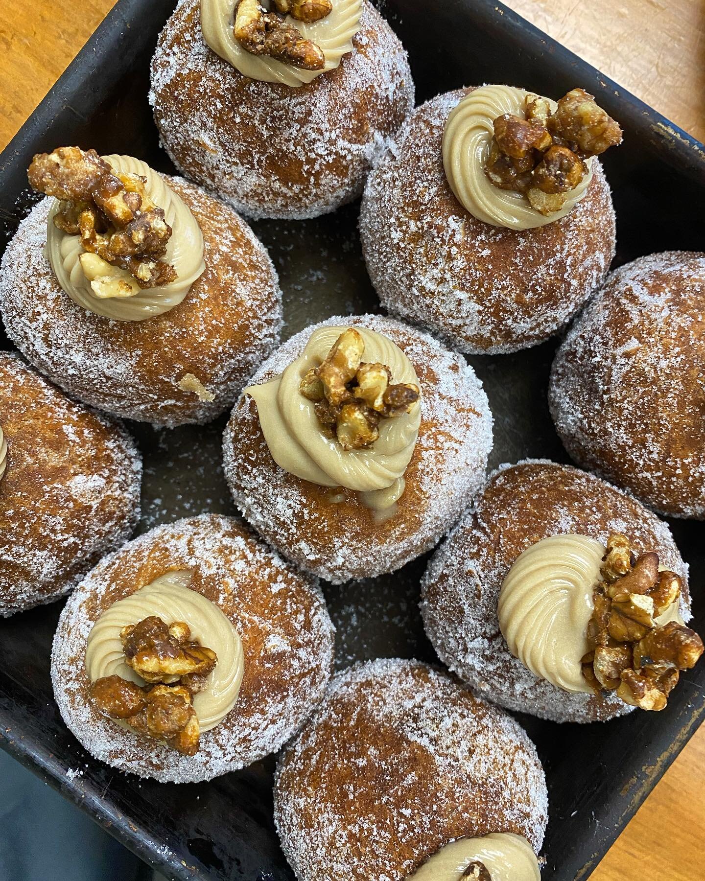 Have you tried our doughnuts yet?🍩✨

Our special flavour this week is coffee and walnut, but it changes each week! Keep an eye on our stories on Thursdays and Saturdays to see what we&rsquo;ve got!🫶😋🤩