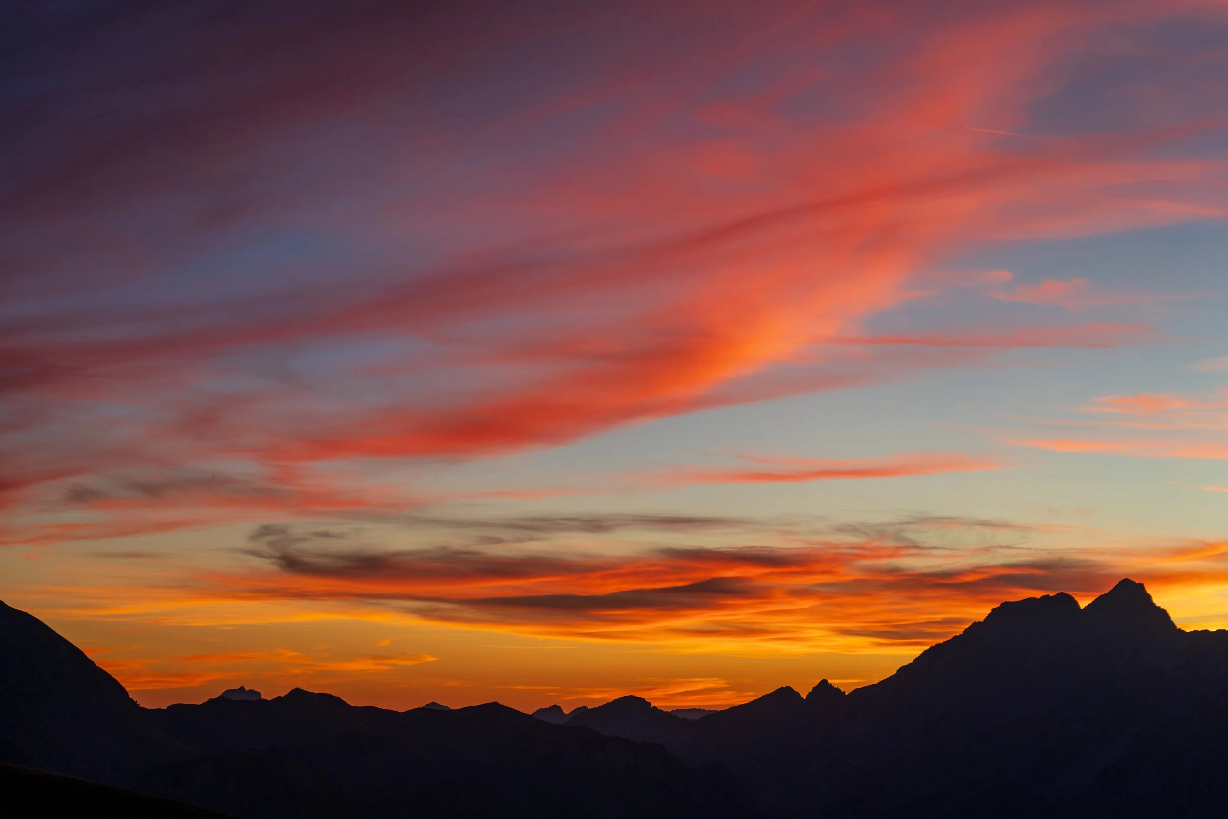 Coucher de soleil Haute Savoie