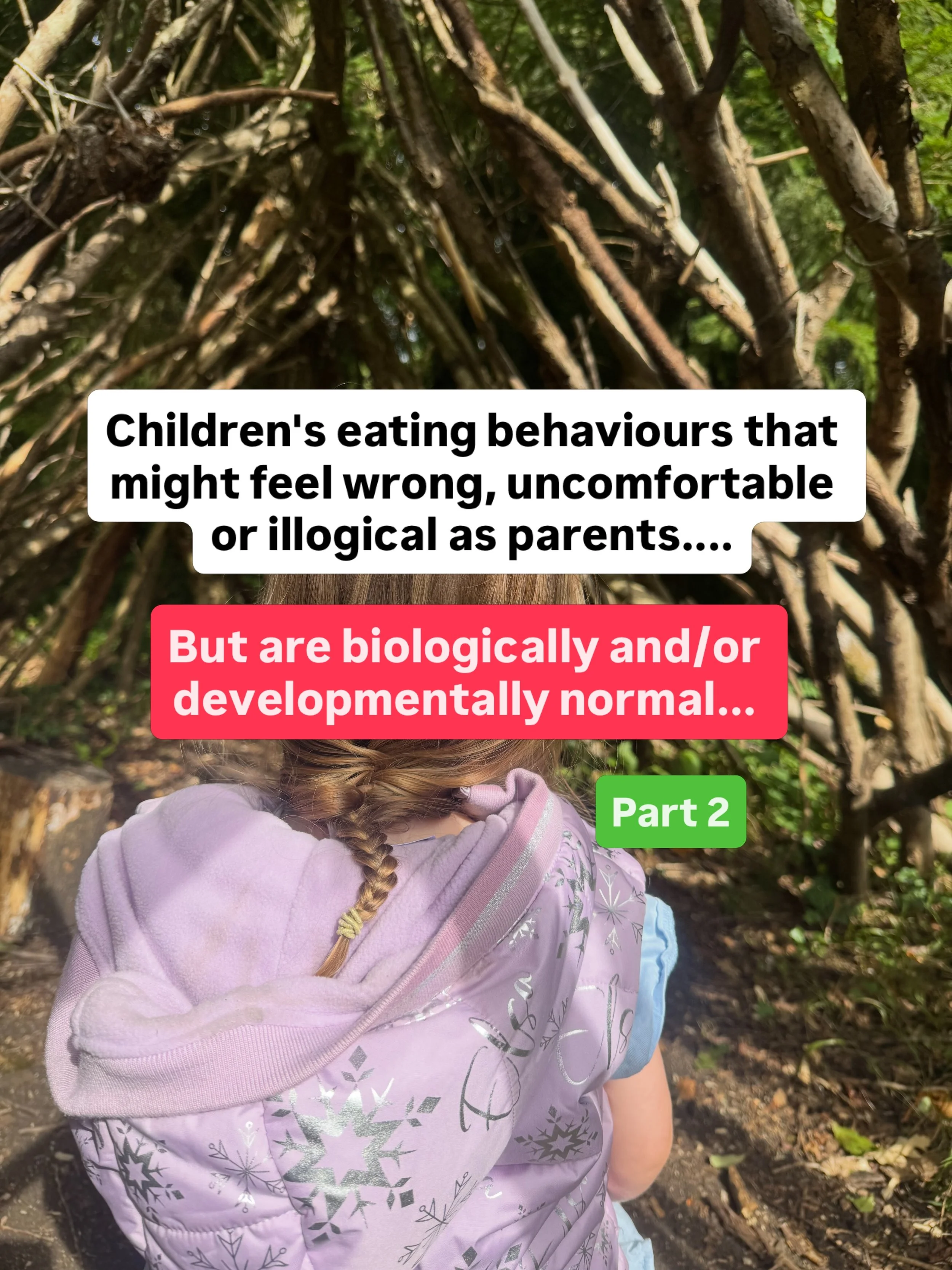 There&rsquo;s usually a reason kids are &lsquo;behaving&rsquo; in a certain way around food! So here is PART 2 of unpicking children&rsquo;s eating habits/mealtime behaviours that don&rsquo;t often feel comfortable or logical as parents, but usually 