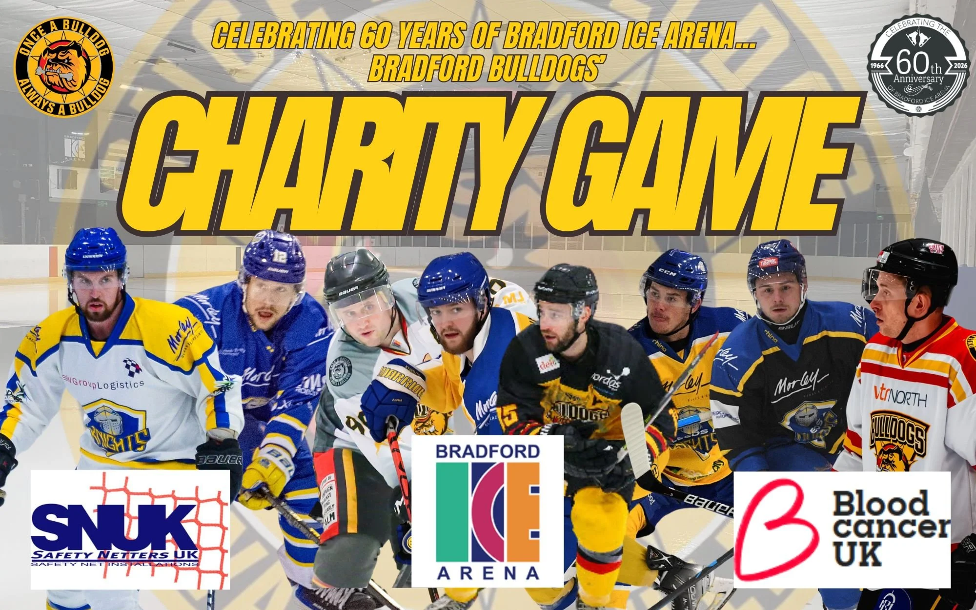 Bulldogs and Bradford Ice Arena come together for Blood Cancer UK 