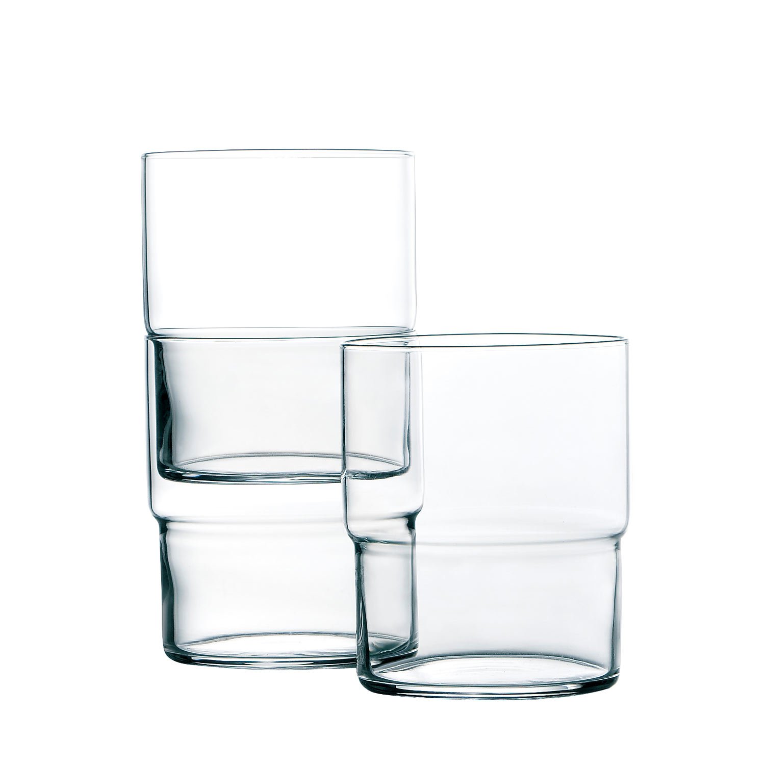Stapelbarer Tumbler Glas von Toyo Sasaki Glass, stackable tumbler