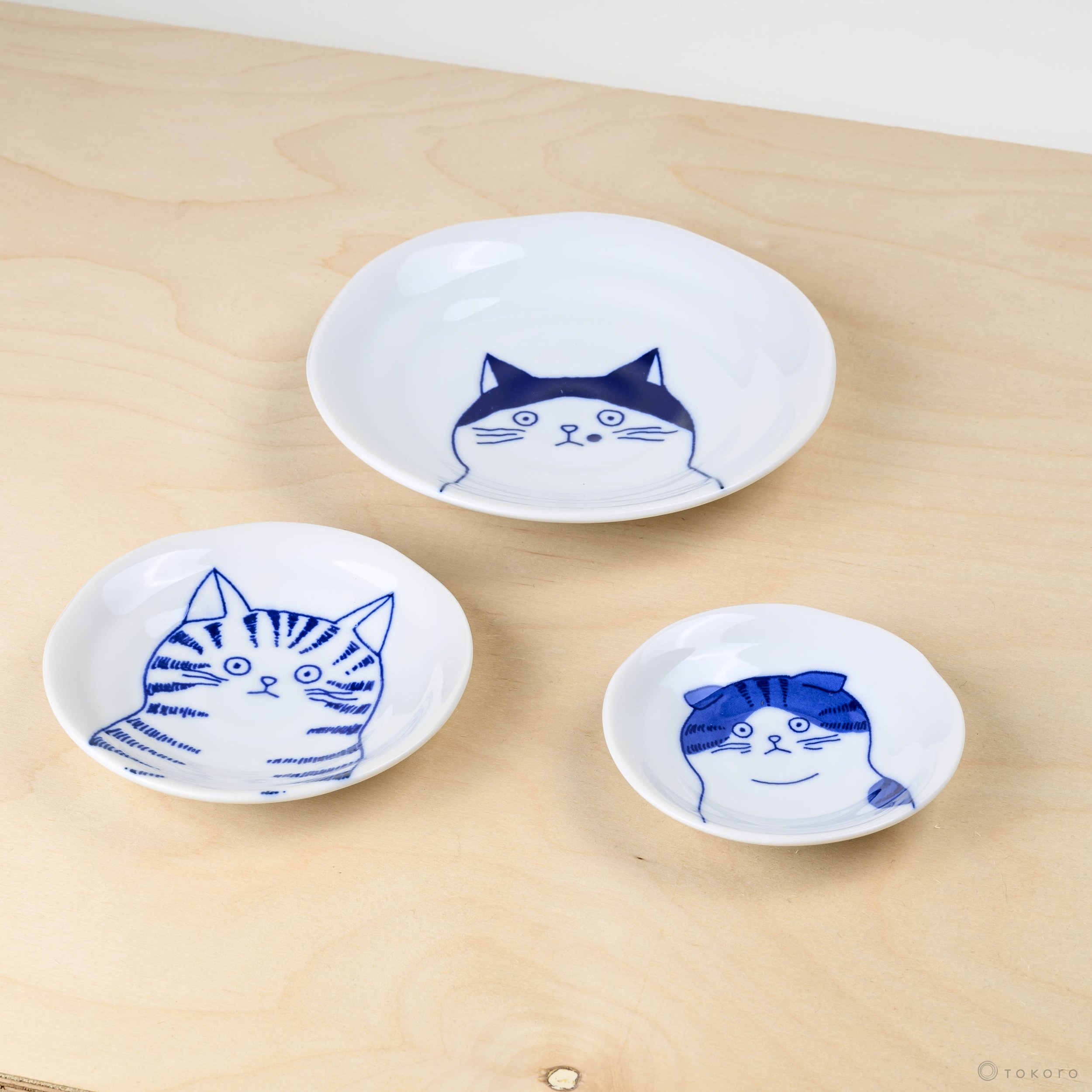 Shichita Cat Plate Katzen Teller Neko