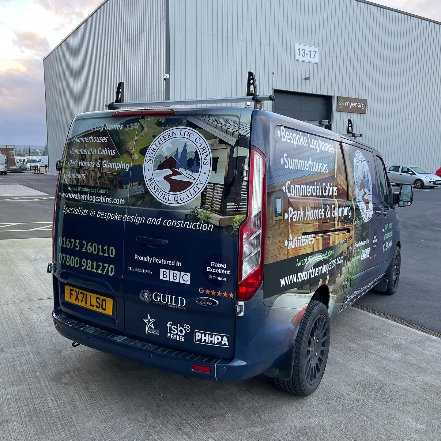 This Transit Custom Has Been Transformed Into A Mobile Ad For @northernlogcabinsltd . We Stripped The Old Signwriting And Gave It A Full Printed Wrap! 

Need A Vehicle Branding? 

Get In Touch And Let Us Transform Your Vehicles. We Can Design And Ins