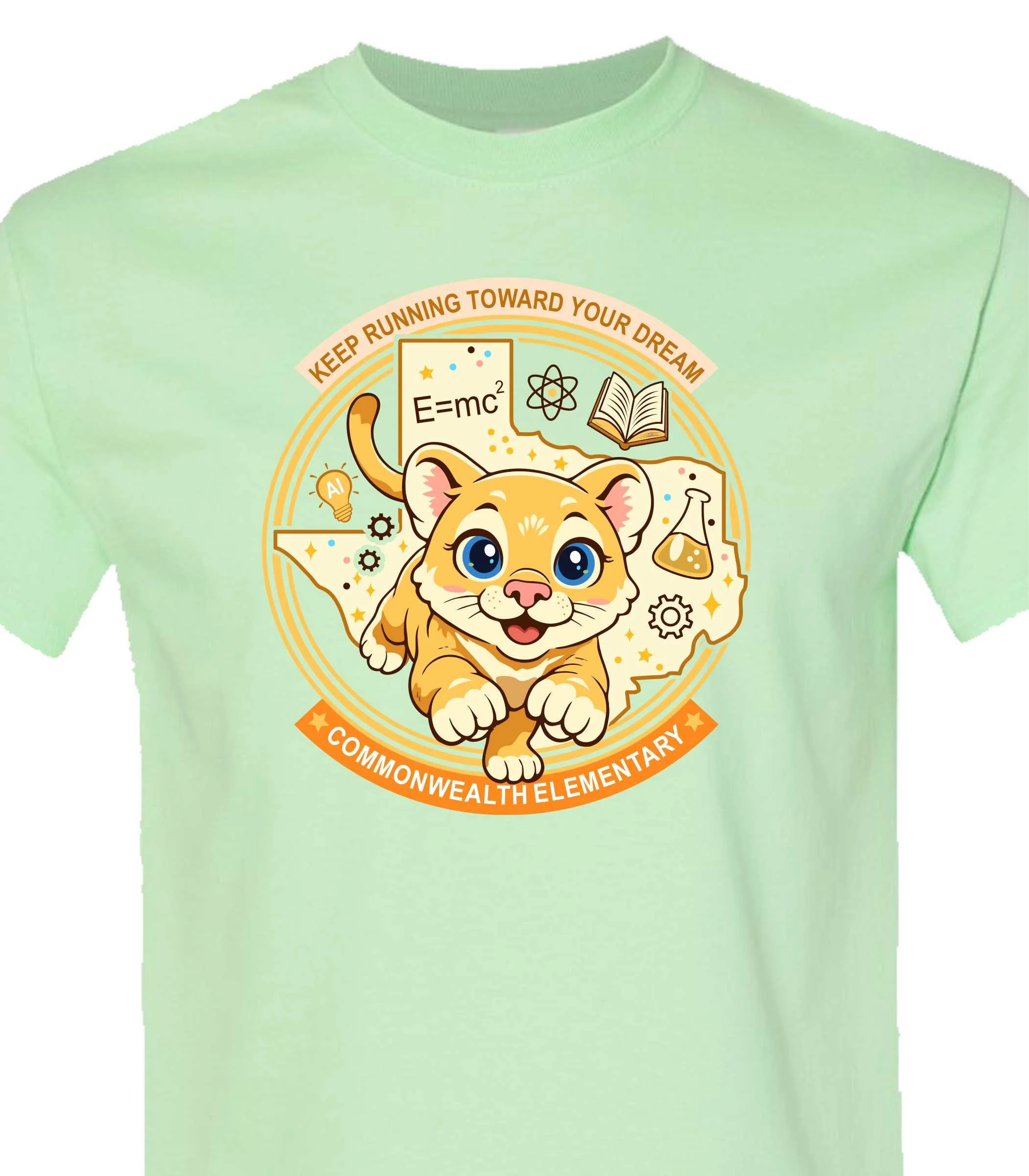 Commonwealth Spiritwear Youth Spring Mint Green Shirt