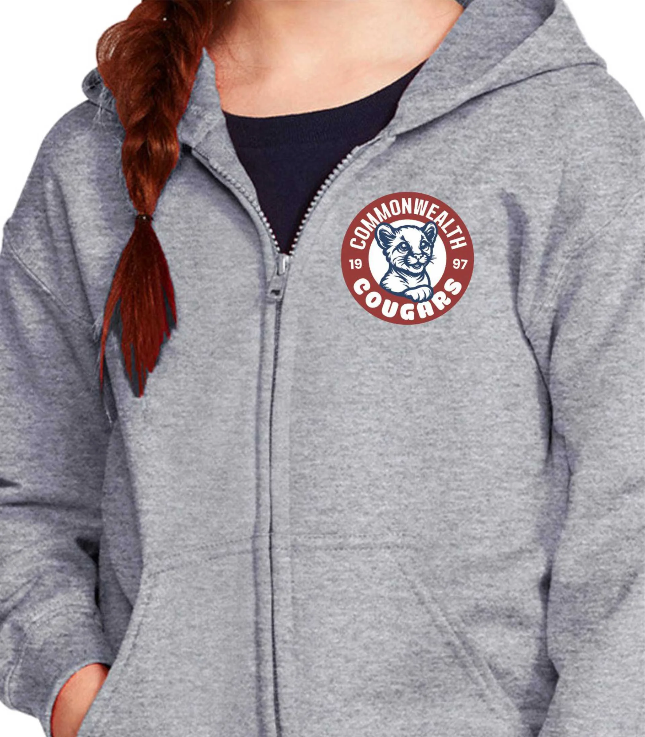 Commonwealth Spiritwear Youth Zip-Up Hoodie