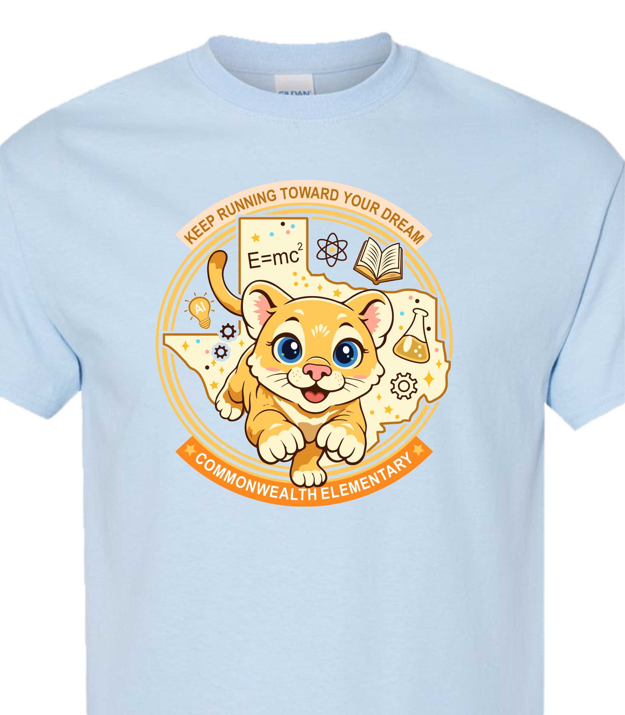 Commonwealth Spiritwear Youth Spring Light Blue Shirt