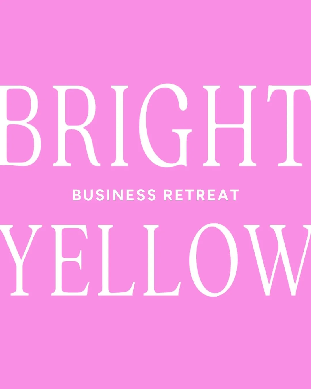 Special announcement!! The time is here 🤩⏰ registration for the bright yellow business retreat is OPEN!

Looking to grow personally in 2026? Wanting to grow and scale your biz? I&rsquo;ve got just the thing for you. 

Join me for a jam packed Friday