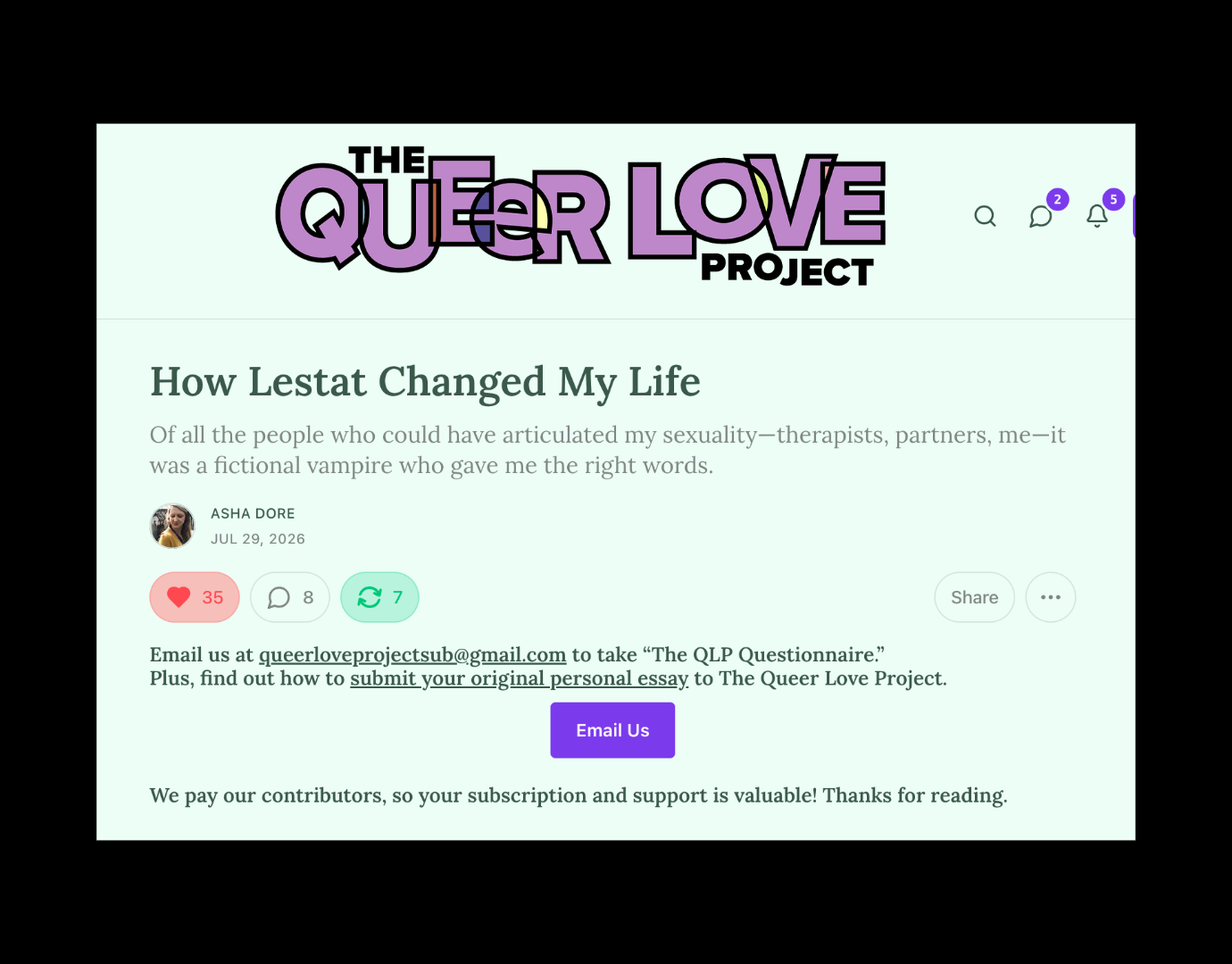 Queer Love Project, 2026