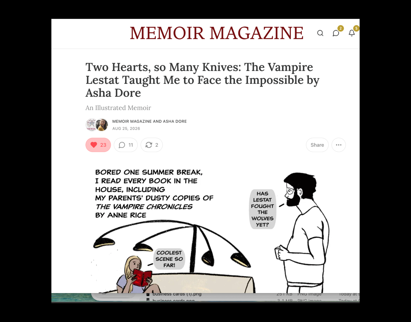 Memoir Magazine, 2026