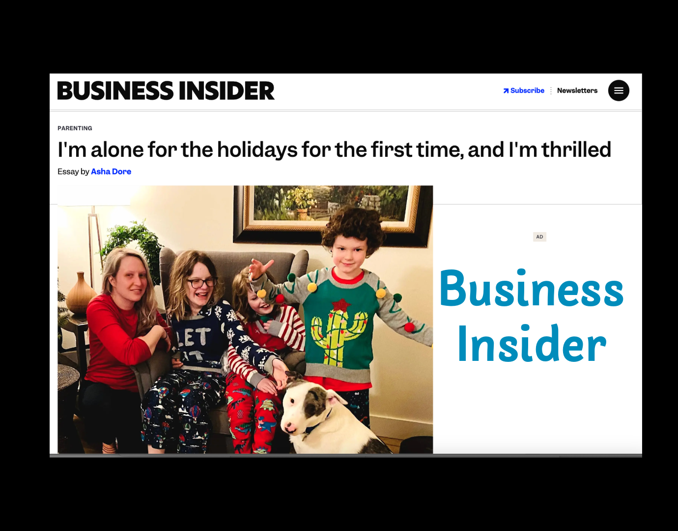 Asha Dore in Business Insider