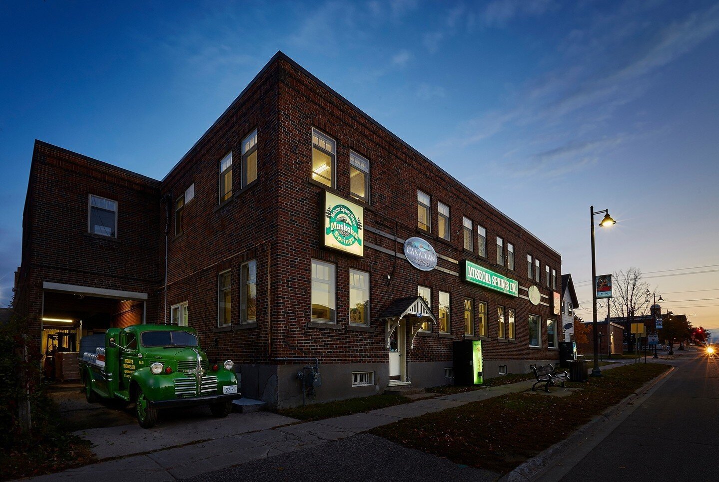We love this photo of our headquarters located in downtown Gravenhurst, Muskoka!