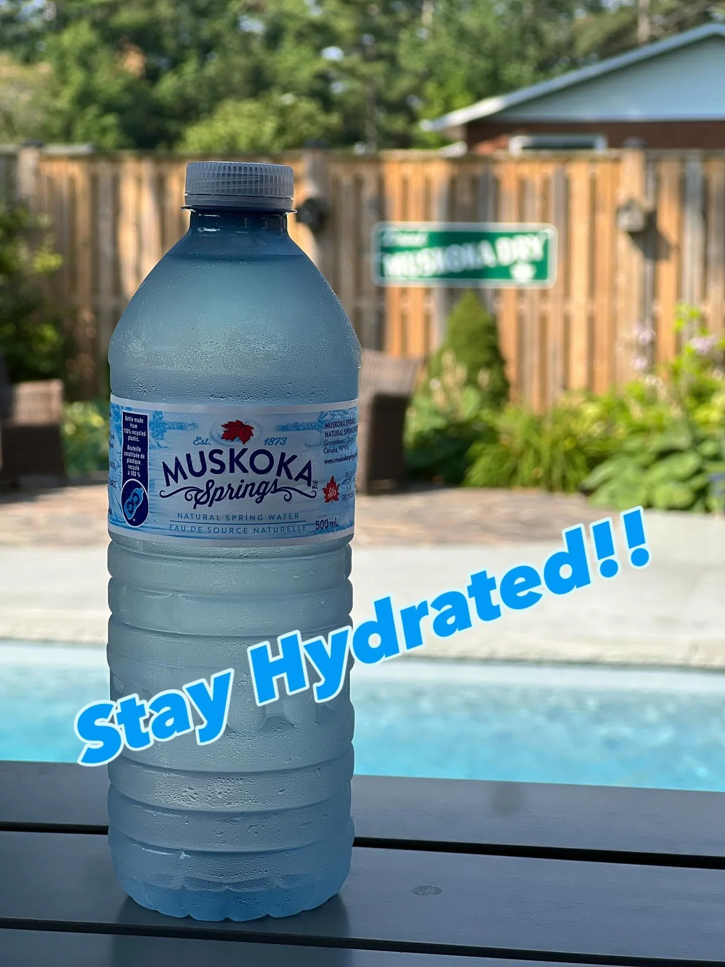 It&rsquo;s a scorcher out there today!! 

Be safe and stay hydrated!! 

#muskoka #muskokasprings # stayhydrated #1873 #shoplocal #supportlocal #drinkwater #muskokawater #bracebridge #gravenhurst #huntsville #portcarling #muskokadry