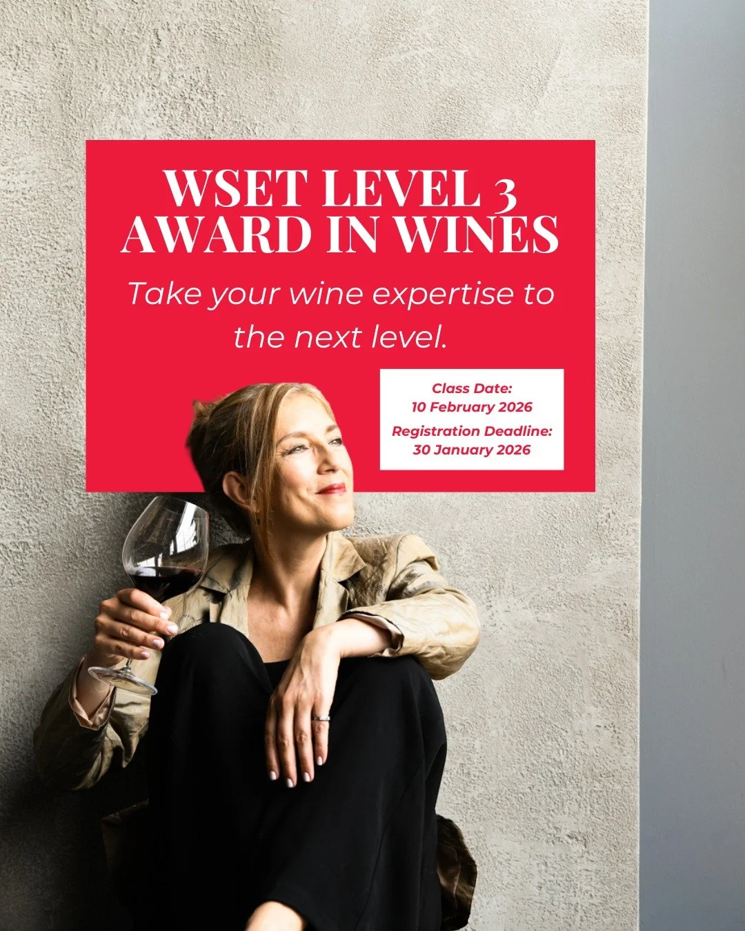 Take your wine expertise to the next level with Michelle Paris @miche_paris

In WSET Level 3, you&rsquo;ll explore global wine regions, deepen your tasting technique and learn to evaluate quality with confidence.

Classes start 10 February 2026 and r