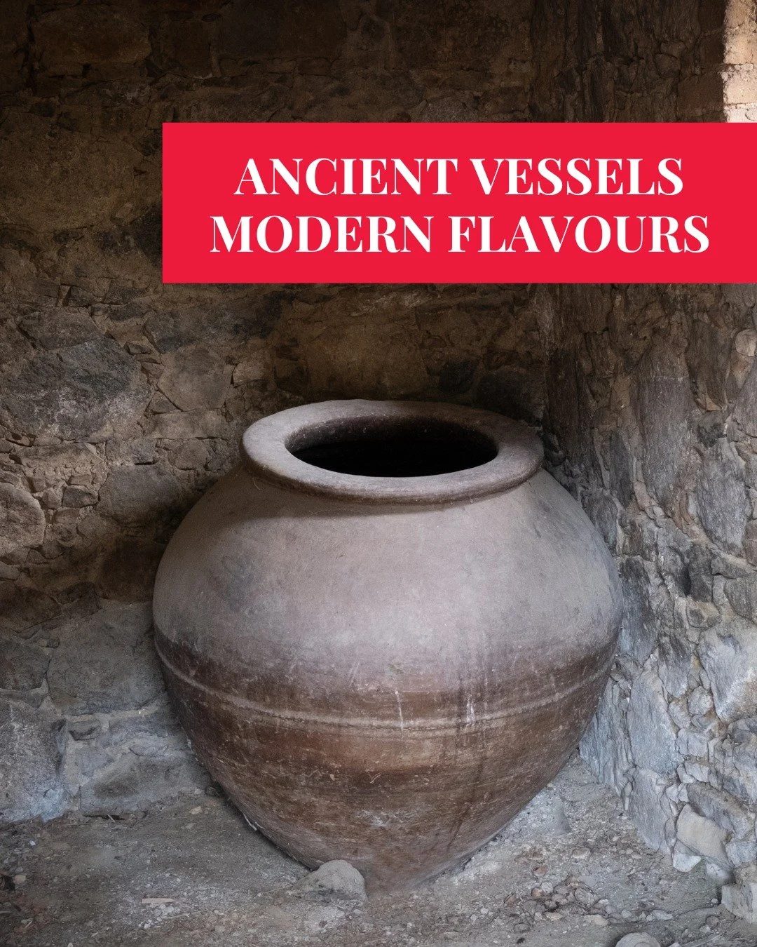 Long before stainless steel and oak barrels, wines were aged in clay vessels called amphorae and qvevri. 

These ancient containers allow gentle oxygen exchange, bringing depth and texture while maintaining pure fruit character.

Many modern winemake