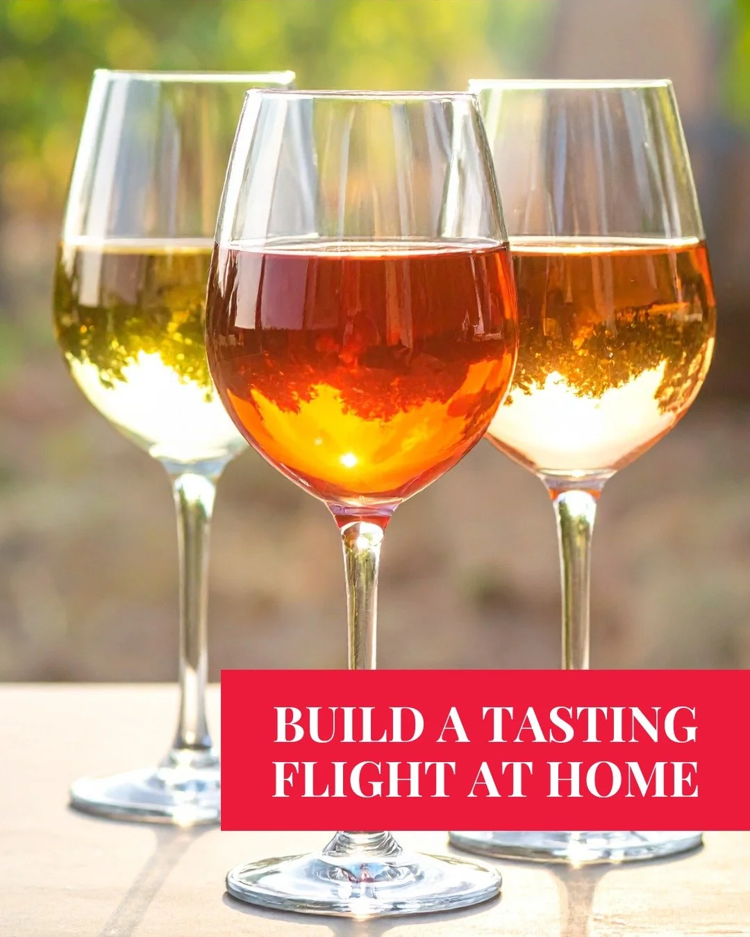 Creating a tasting flight at home is an easy way to learn more about your own preferences. Choose three wines that share one theme such as grape variety or region and pour small samples side by side. 

Taste slowly, comparing colour, aroma and textur