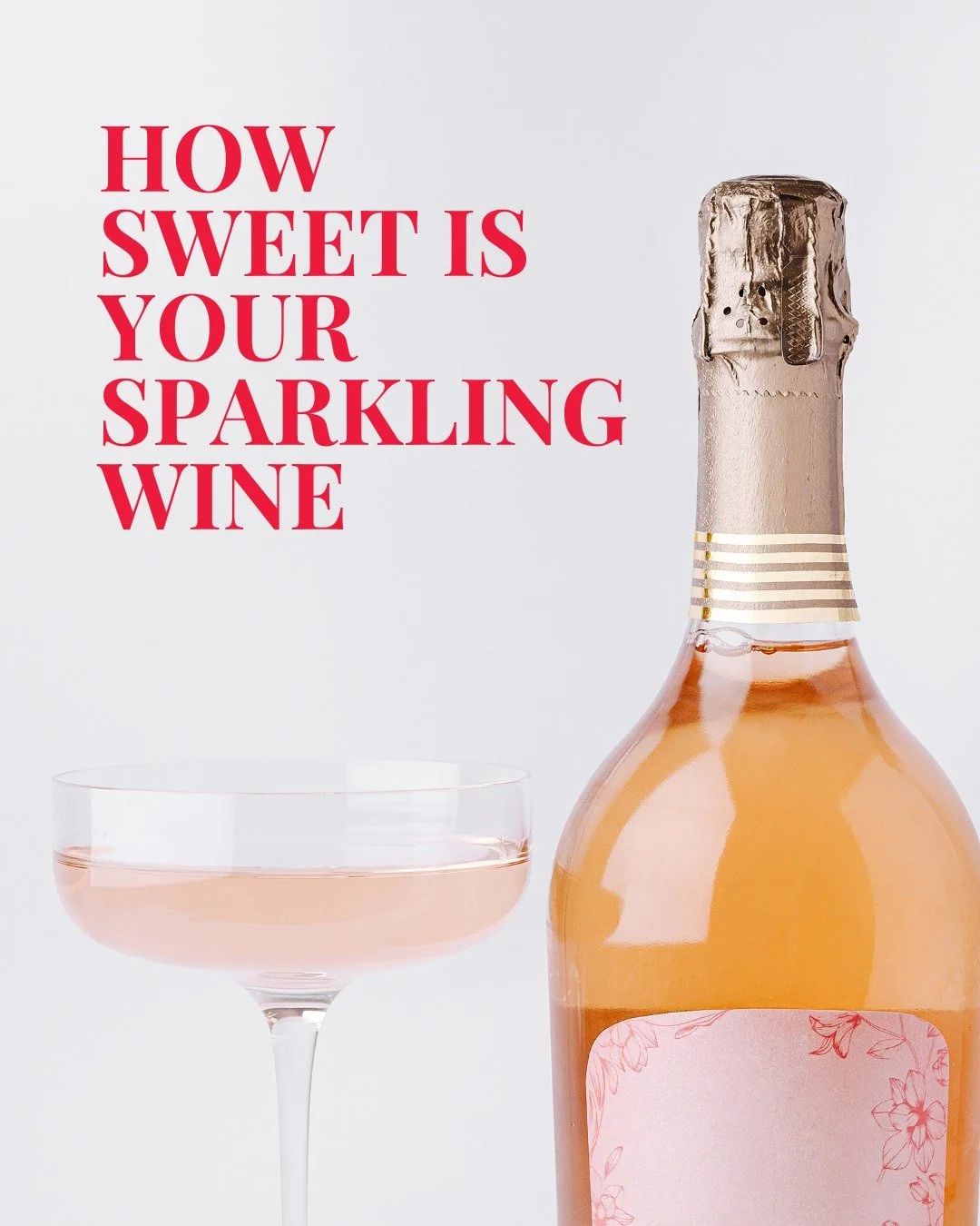 Sparkling wines come in a range of sweetness levels from bone dry to dessert rich.

Terms like Brut, Extra Dry and Demi Sec on the label give clues about how much residual sugar remains after fermentation.

The sweetness you taste is also shaped by a