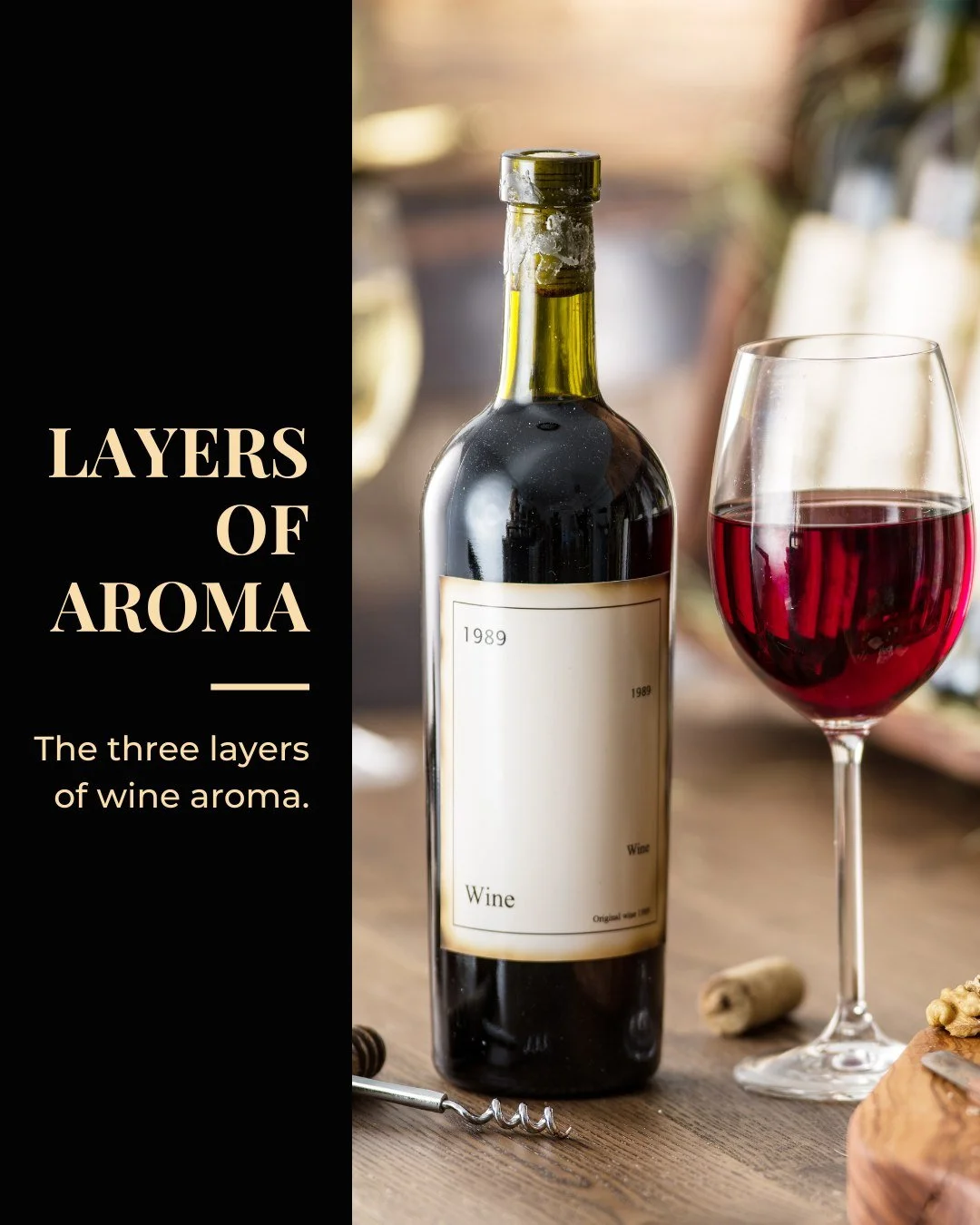 Wine aromas do not all come from the same place some come from the grape itself others from fermentation and others from ageing. 

Primary aromas might be fresh fruit flowers or herbs, secondary aromas can hint at bread dairy or winemaking techniques