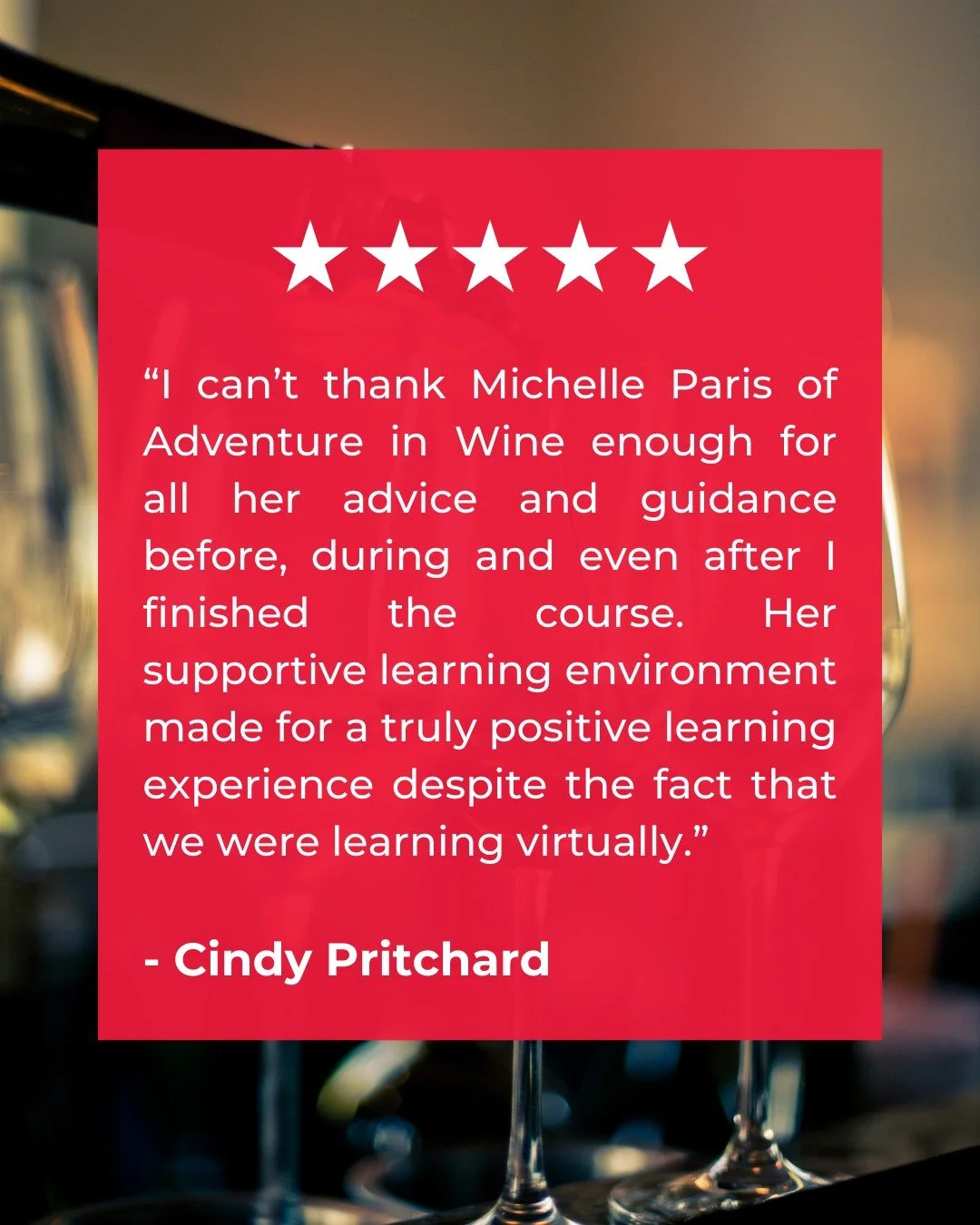 The best part of teaching is seeing someone go from unsure to clear, and from memorising facts to truly understanding wine.

Support matters, especially online, and we work hard to make every student feel guided before, during, and after the course.
