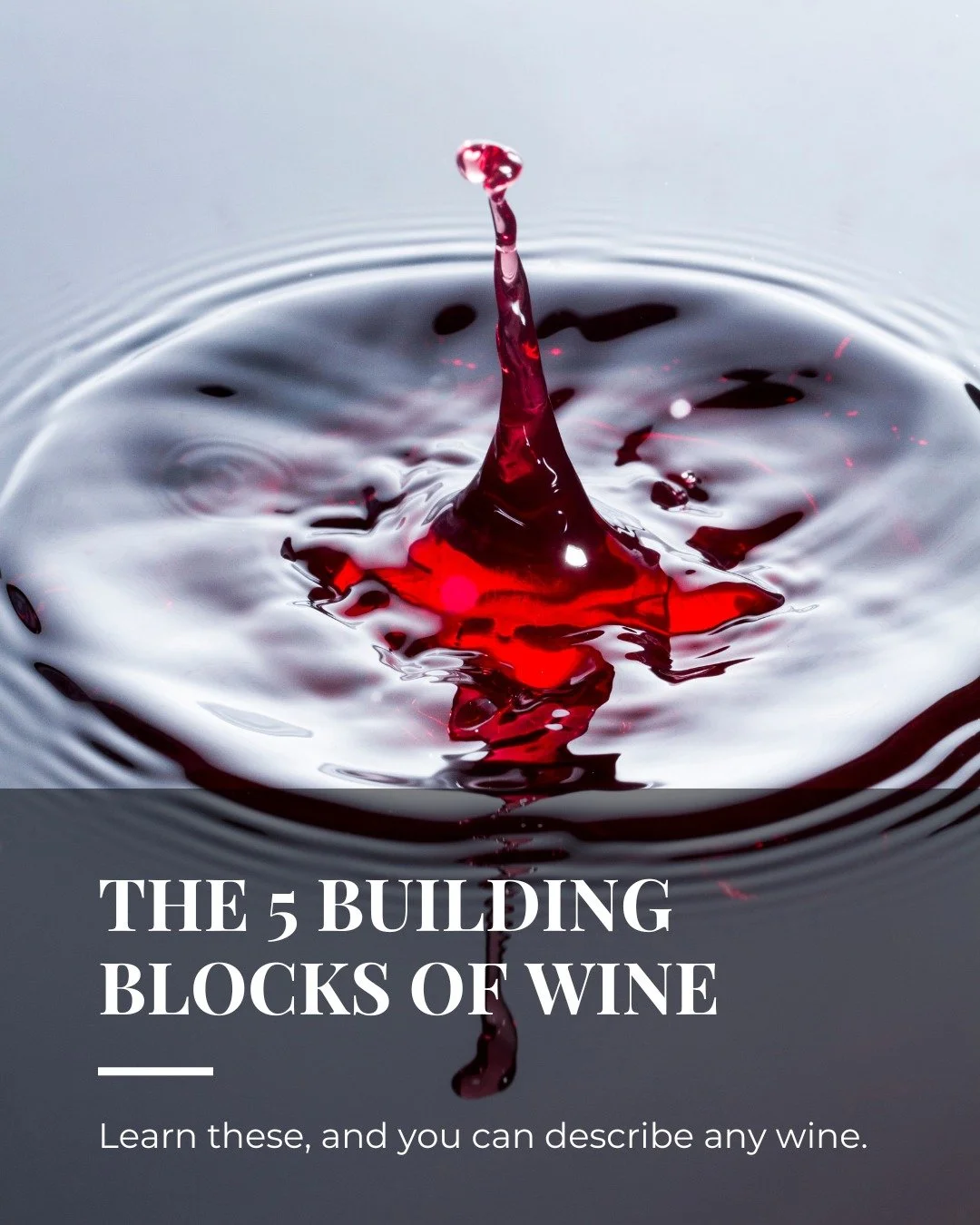 Want to describe any wine without saying &ldquo;smooth&rdquo;? Start here:
Sweetness, acidity, tannin, alcohol, body.
If you can name those five, you can explain what you like, what you do not, and what to try next with way more confidence.

#winetas