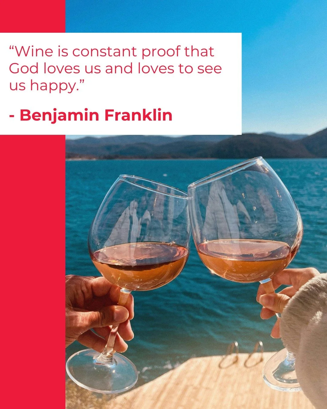 Some quotes just get the mood right, especially when wine is shared and unpretentious.

The best part is that enjoying wine and understanding wine can be the same thing. A little structure and guided tasting turns &ldquo;I like it&rdquo; into &ldquo;