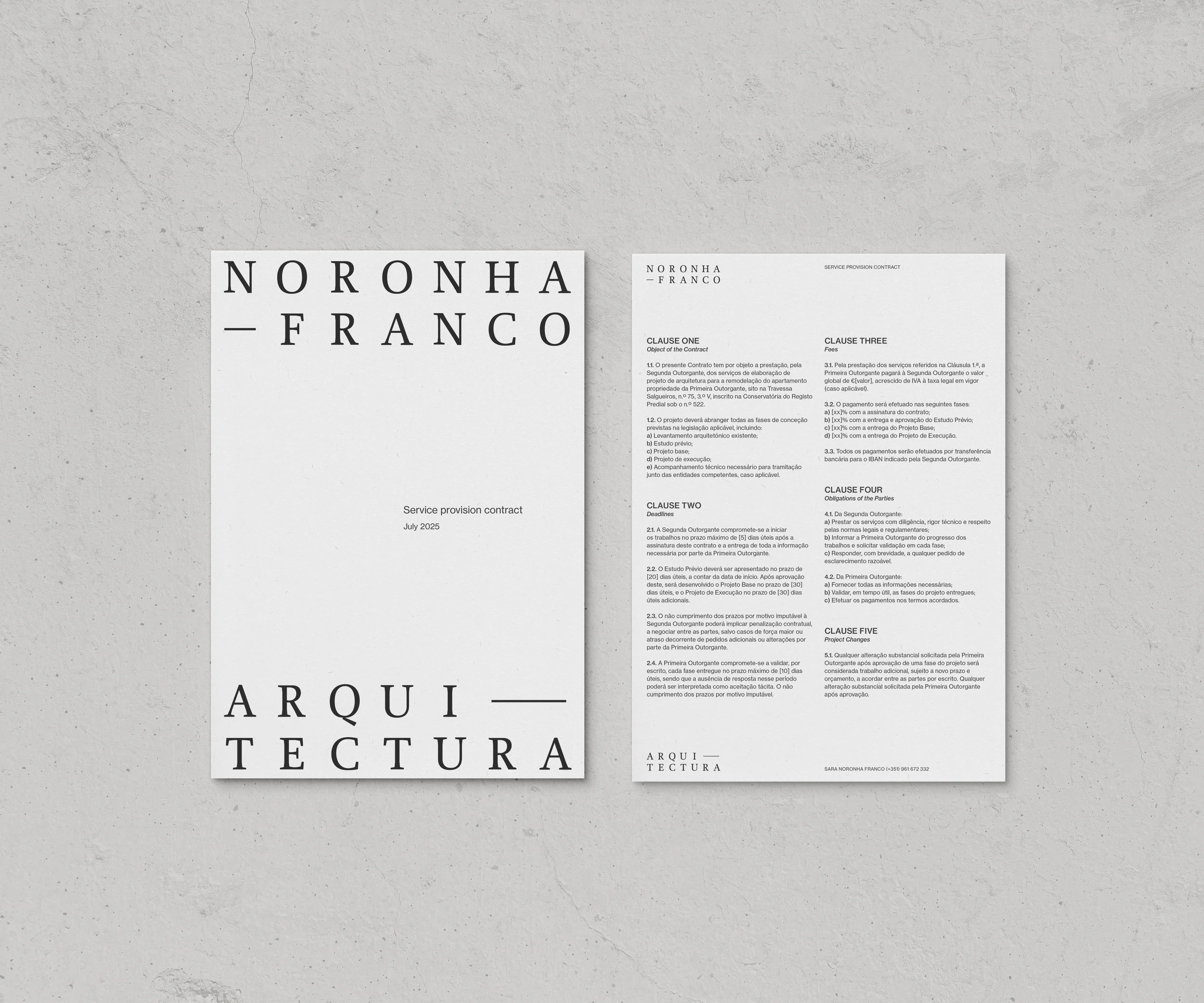 How we designed Noronha Franco Arquitectura visual identity