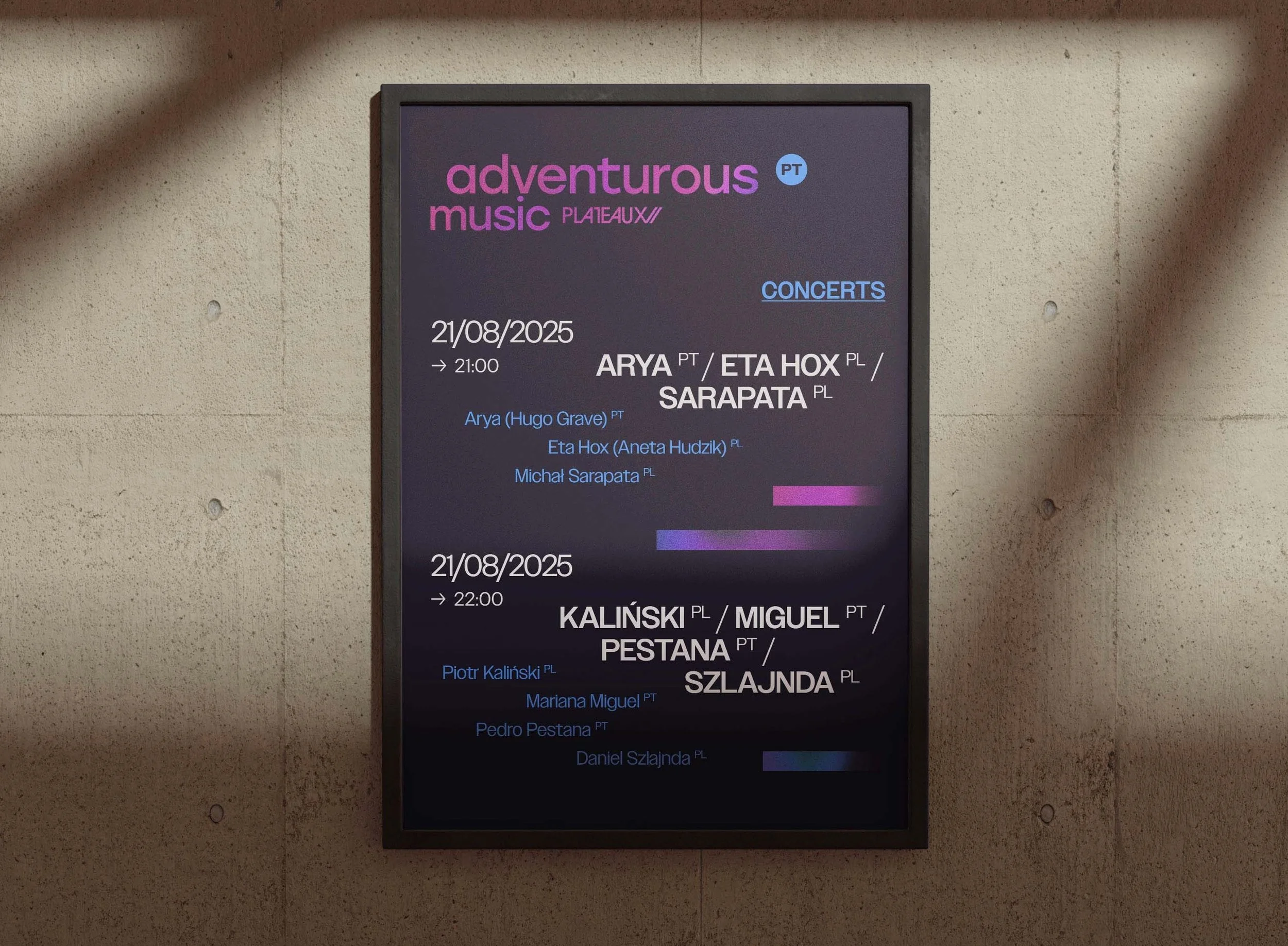 Adventurous Music Plateaux (AMP) 2025
We are supporting our friends at VIC NIC / Navalha with the promotion of the Portuguese chapter of the Adventurous Music Plateaux (AMP), a LIVEMX project by the Plateau Foundation (Poland).
Read more a
