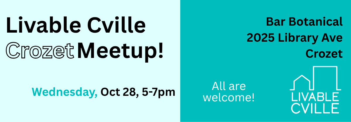 Crozet Meetup Wednesday October 28, 5-7PM at Bar Botanical in Crozet
