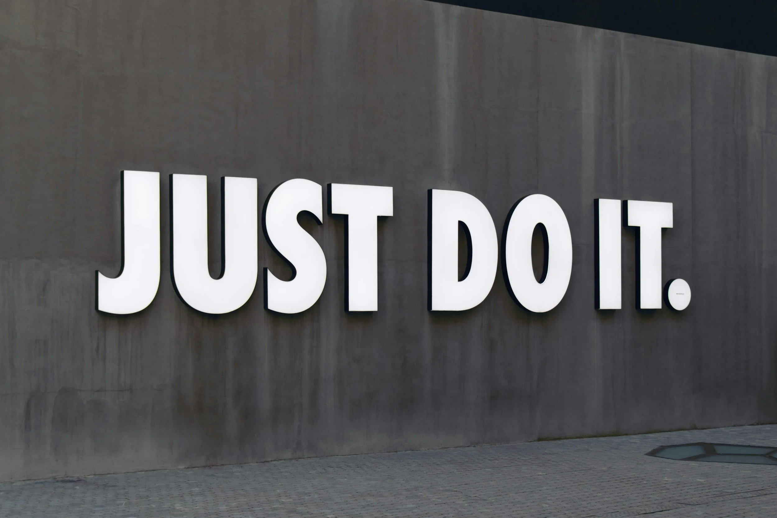 Just do it? Better than nothing is not the standard.