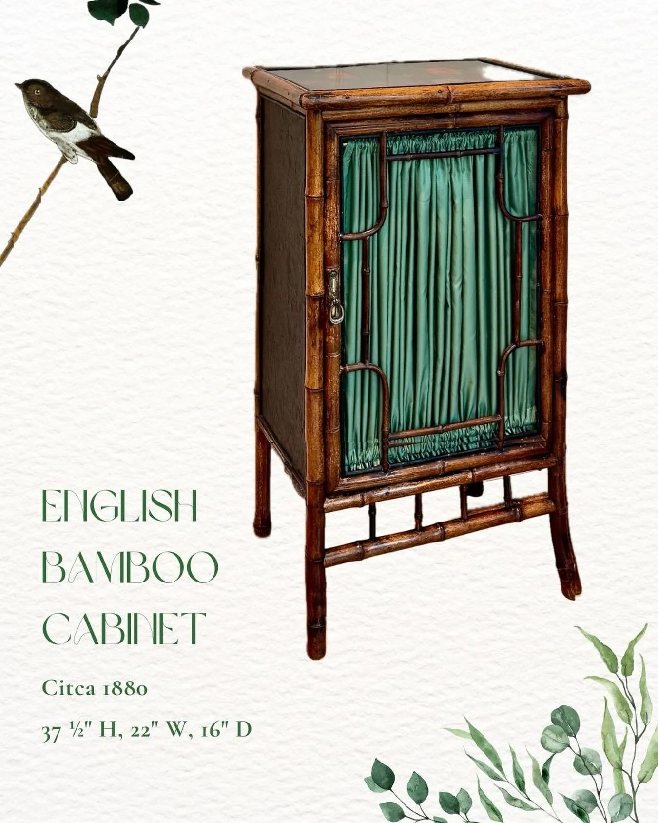 Natural bamboo, gathered silk, and a design inspired by Japanese artistry &mdash; all part of the late 19th century&rsquo;s love affair with bringing the outdoors in.
Timeless, light, and quietly beautiful.
#annparkecollection #aestheticmovement #bam