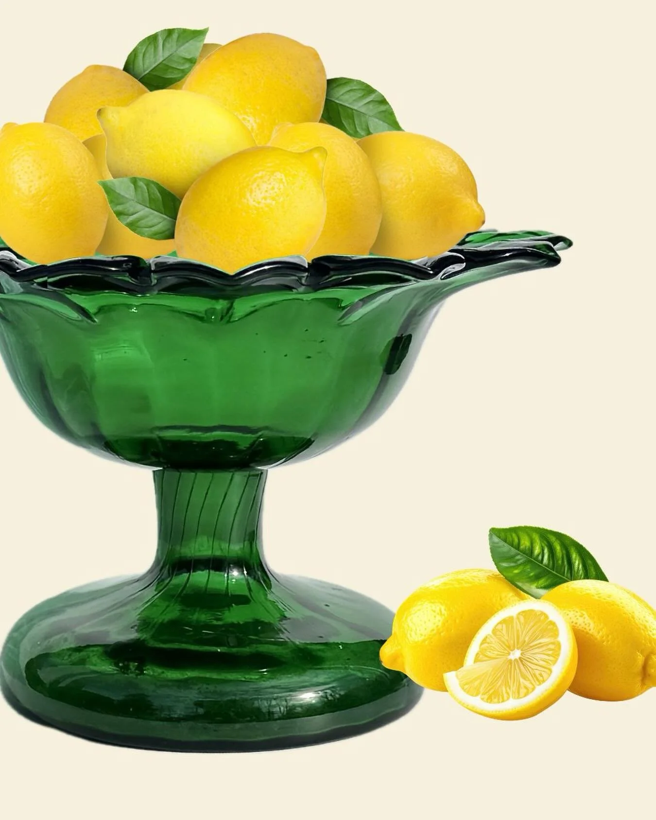 When life gives you lemons&hellip; you just need the right pedestal. 🍋
Late 19th century emerald green petal-form compote &mdash; sculptural, botanical, and available.
DM for details.

.
.
.
.
.
.
.
.
.
.
#annparkecollection #antiquesofinstagram #de