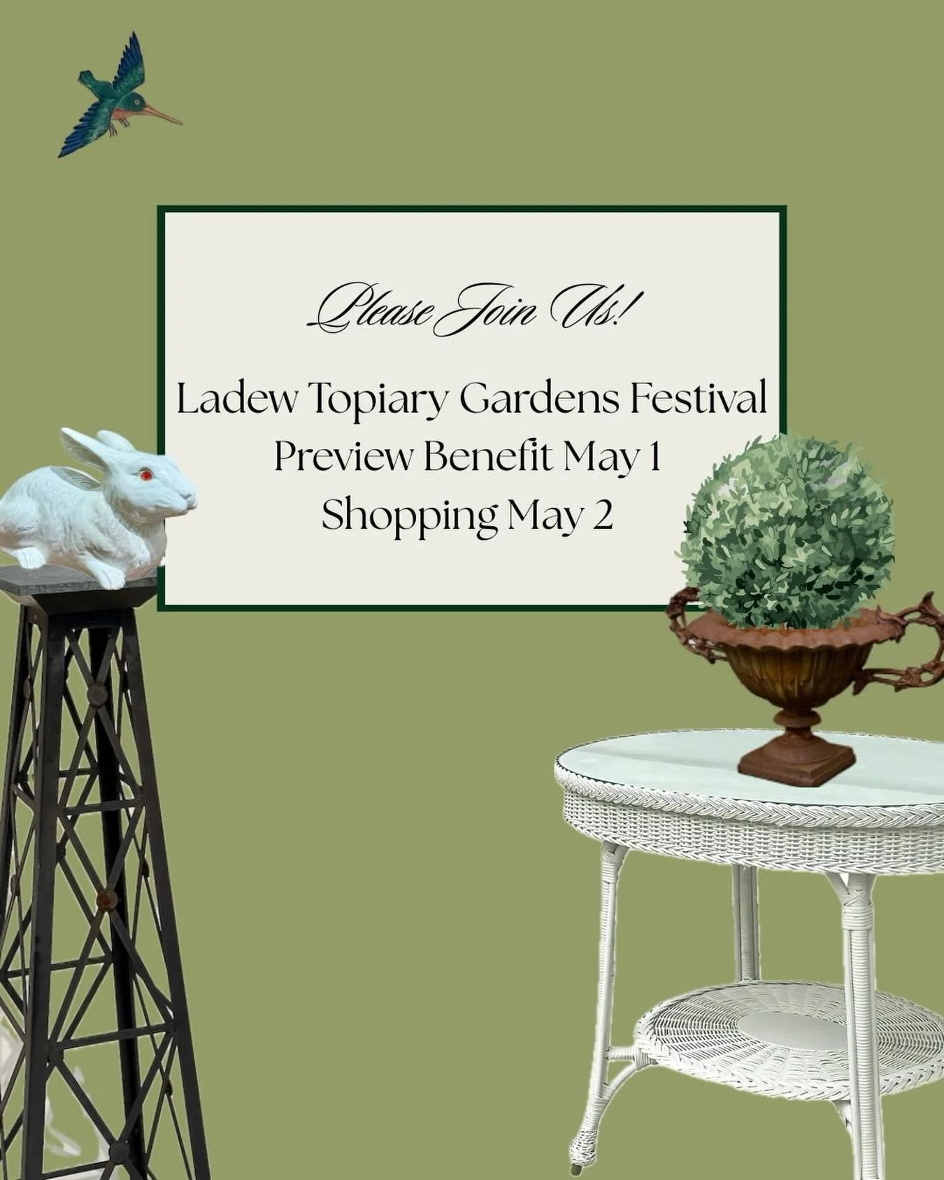 Join us at Ladew Topiary Gardens for a weekend where garden and design come together.
Preview Benefit May 1 &bull; Shopping May 2
We hope to see you there 🌳

.
.
.
.
.
.
.
.
.
.
.
.
.
#annparkecollection #gardenroom #antiques