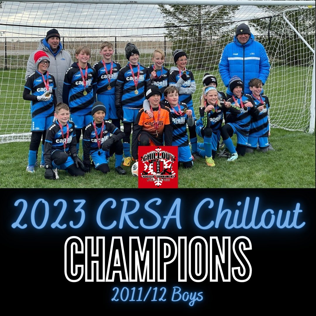 Congratulations to our 2011/2012 Boys team on winning their division of the 2023 CRSA Chillout Tournament over the weekend! Great work, team!! #RUID