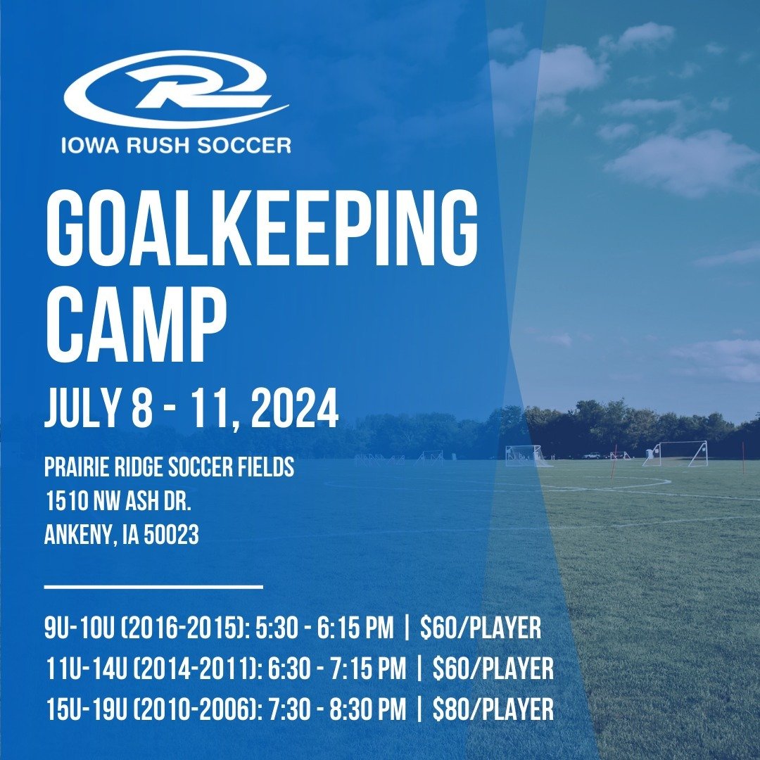 Calling all Goalkeepers!! 

We've got a great summer camp option just for the keepers to make sure that you're ready to go for your next season so click the link in our bio to learn more and snag your spot today!