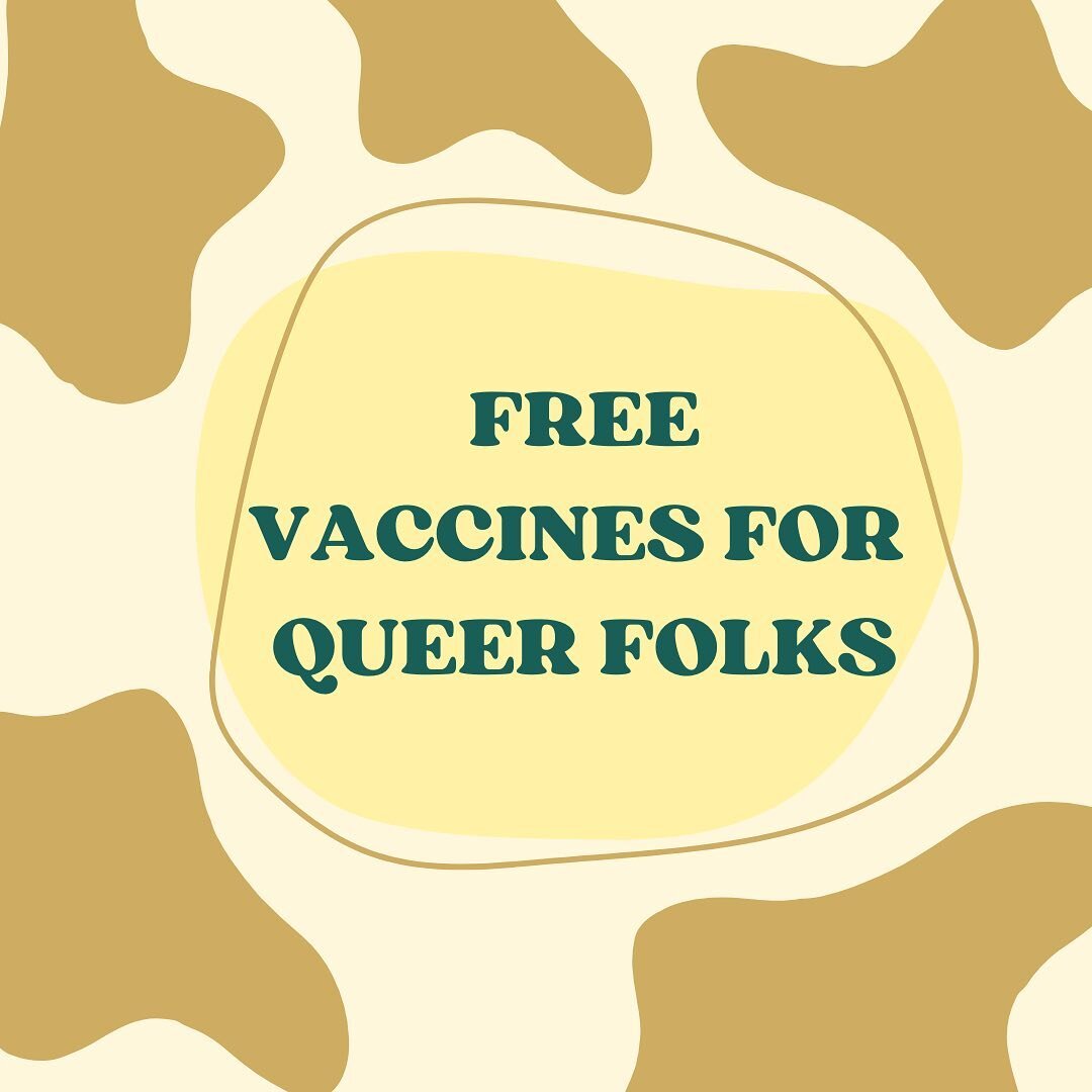 hey queers, did you know you might be eligible to access certain vaccines at no cost? Check out our document for eligibility criteria and more information - link in bio!