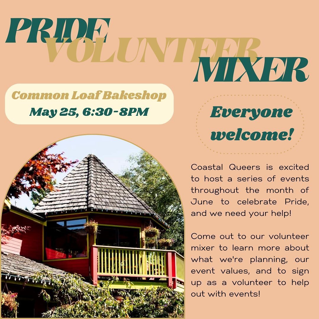 CQA is soo excited to host (for the first time ever in our organizations history) some very cool Pride events! &amp; we need your help to make them happen! come to our volunteer mixer to learn more about our values for pride, sign up to volunteer at 