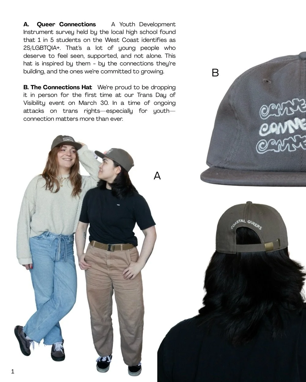 We are THRILLED to share our newest piece of merch the Connections Hat! 🧢 This isn&rsquo;t just a hat&mdash; it carries a story.

Every week, we run Queer Youth Connections, a space for queer and questioning youth (ages 13&ndash;18) on the West Coas